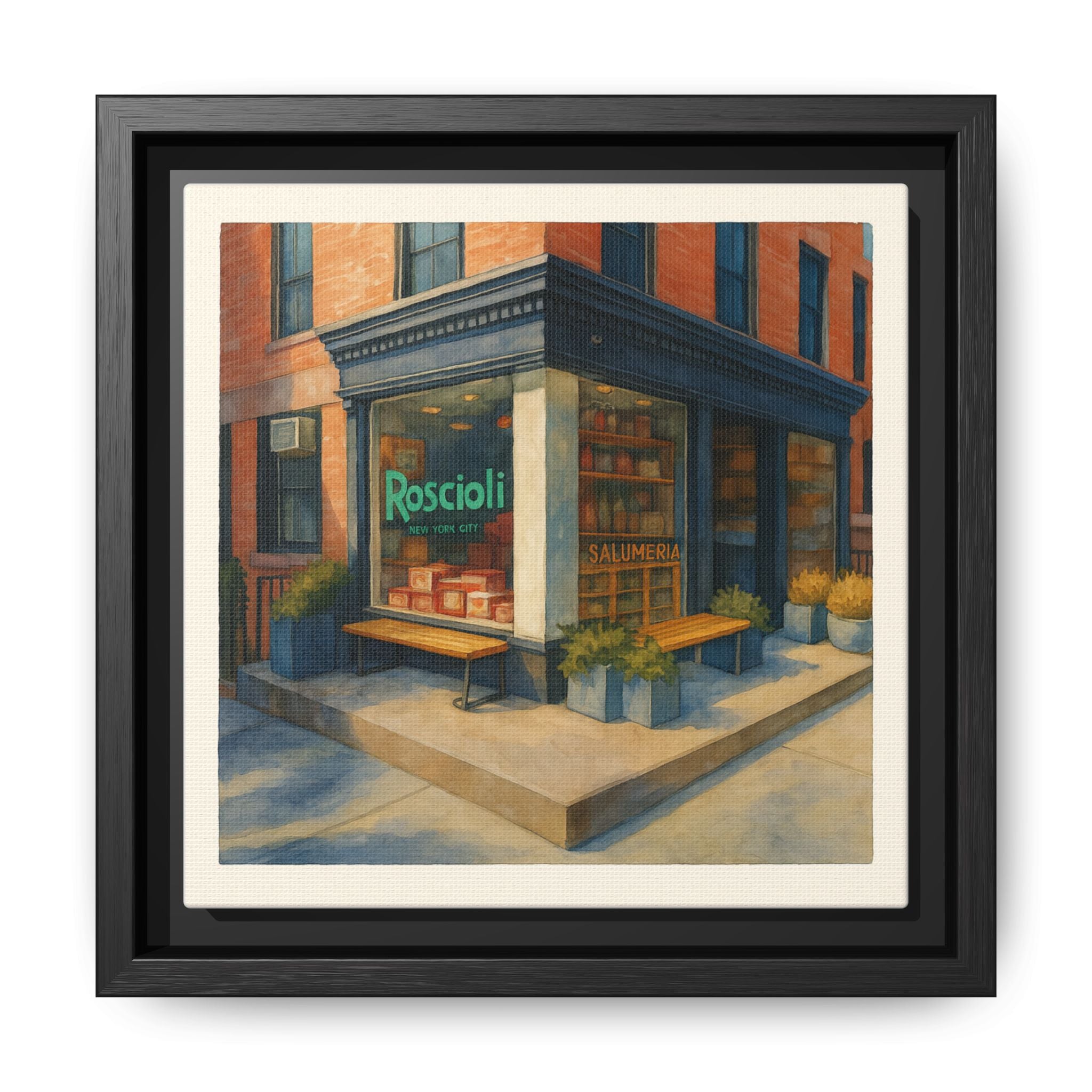 Roscioli Restaurant — Restaurant Print | Matte Canvas + Wooden Frame