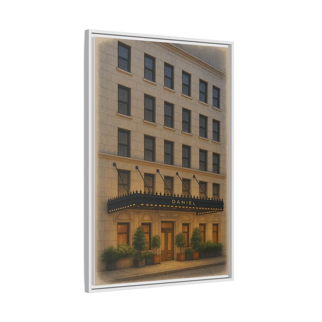 Restaurant Daniel — Restaurant Print | Matte Canvas + Wooden Frame