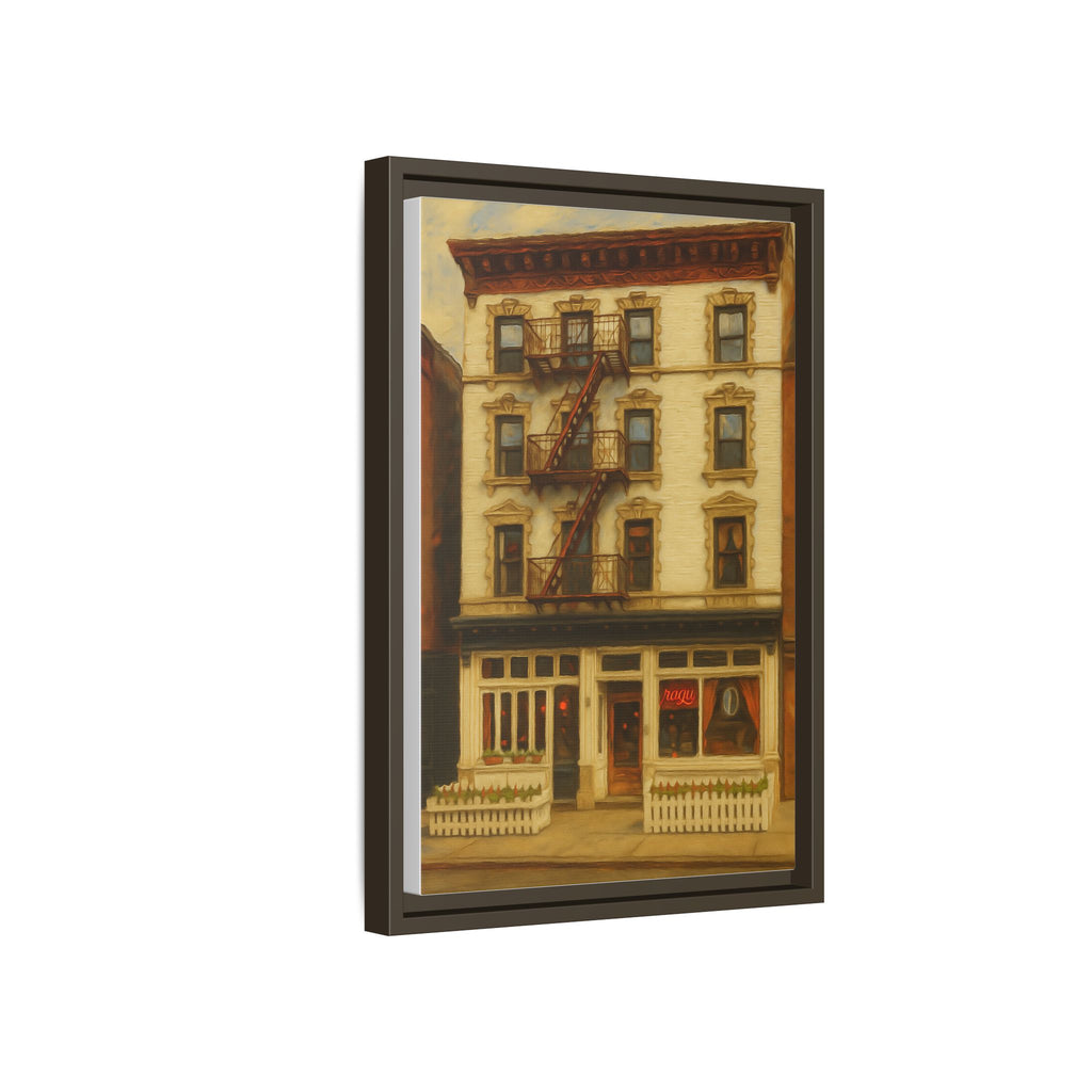 Frank — Restaurant Print | Matte Canvas + Wooden Frame