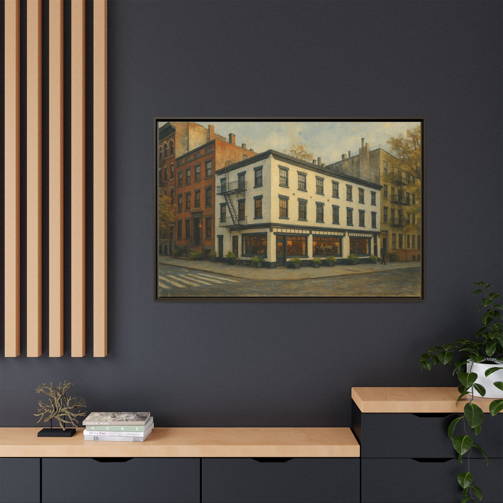 Anton's — Restaurant Print | Matte Canvas + Wooden Frame