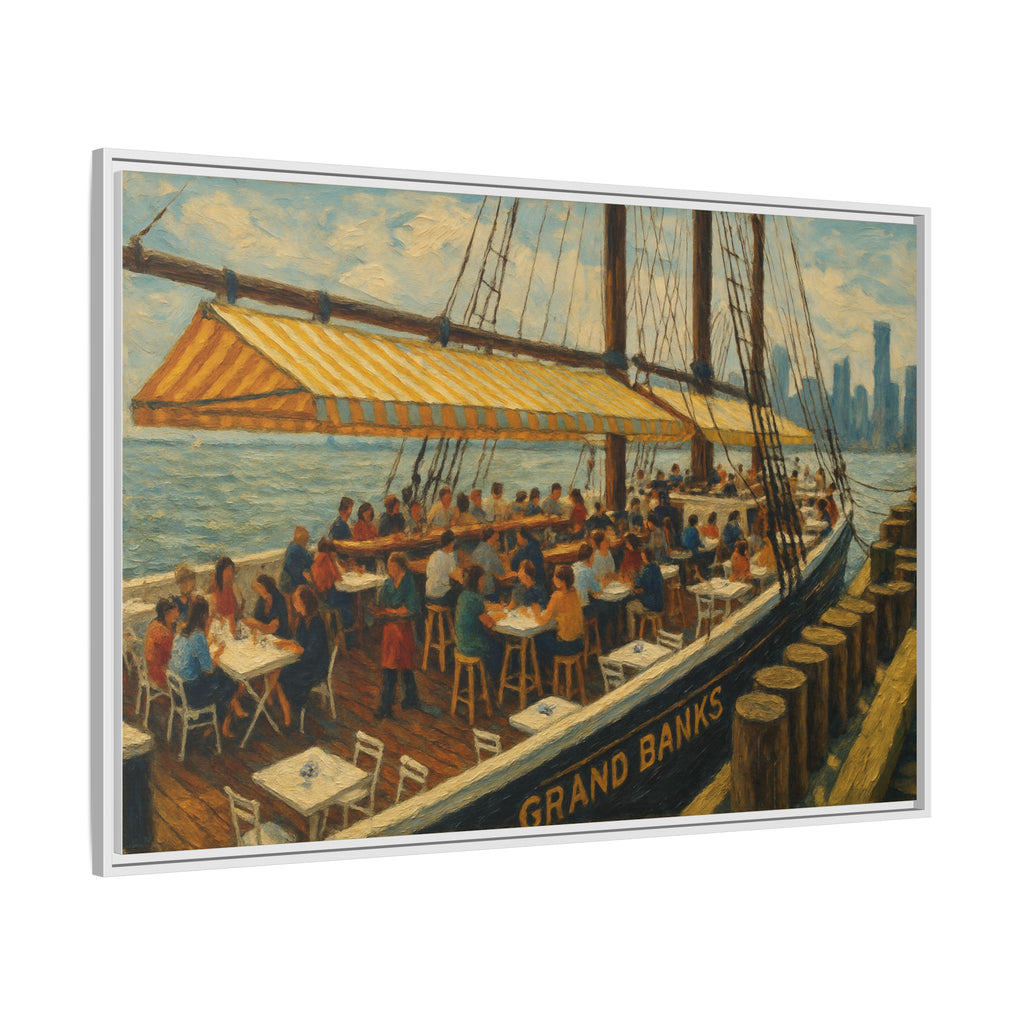 Grand Banks wall painting restaurant art Manhattan framed print