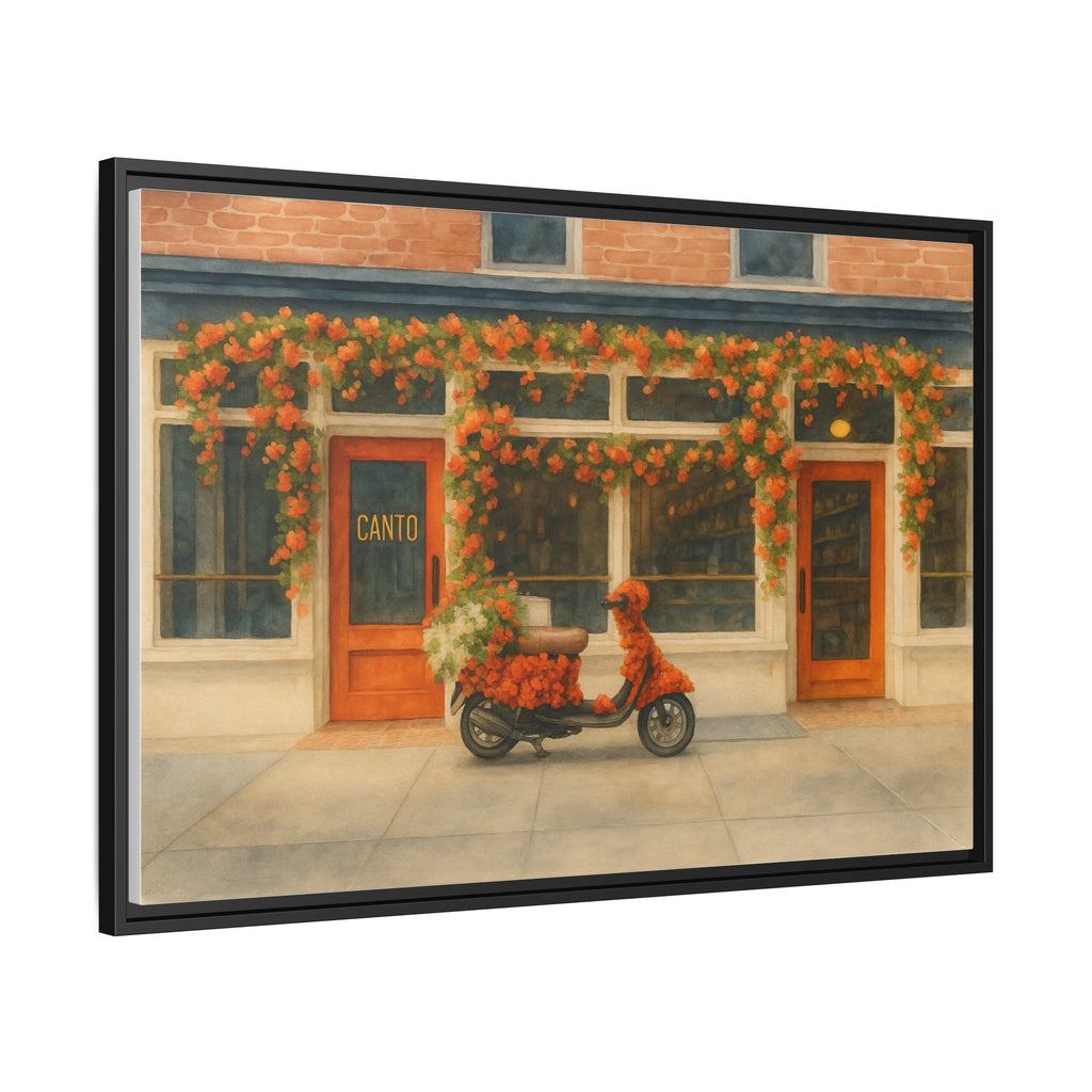 Canto West Village — Restaurant Print | Matte Canvas + Wooden Frame