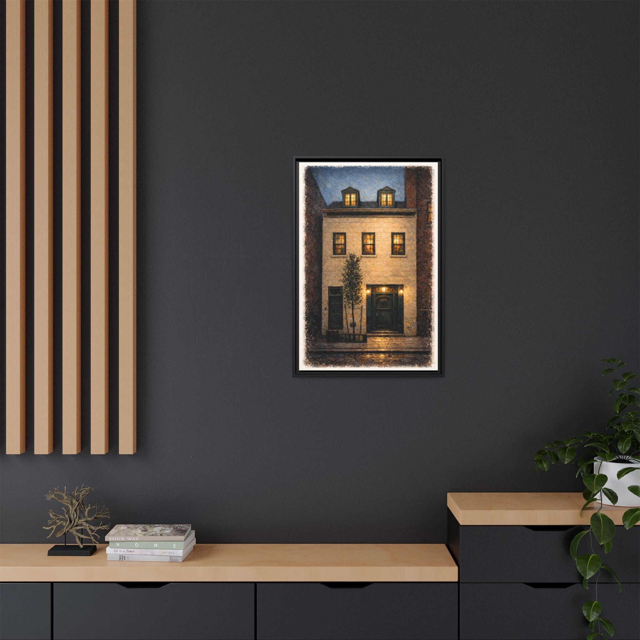 The Eighty Six — Restaurant Print | Matte Canvas + Wooden Frame