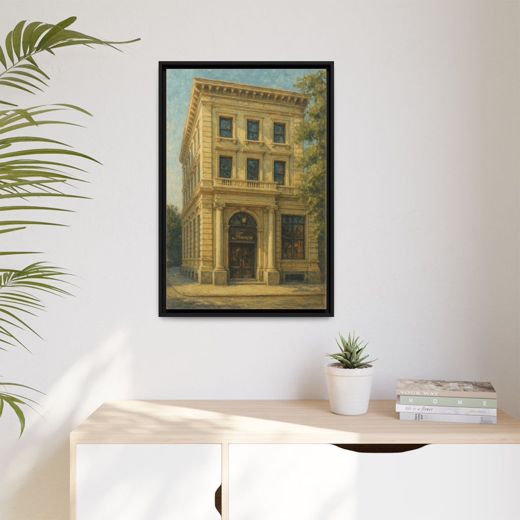 Francie — Restaurant Print | Matte Canvas + Wooden Frame