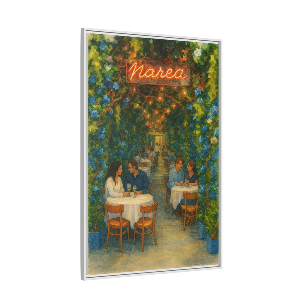 Marea — Restaurant Print | Matte Canvas + Wooden Frame