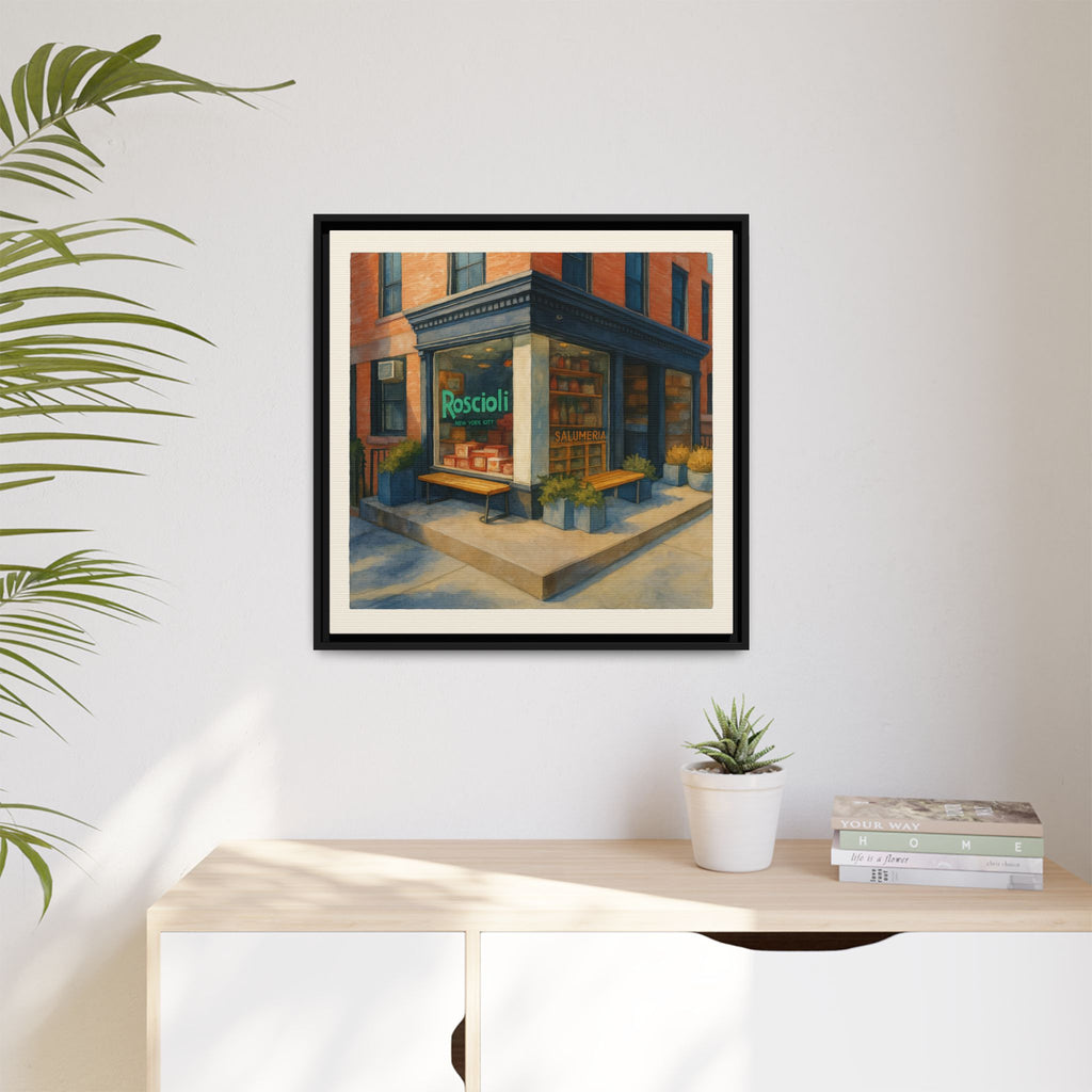 Roscioli Restaurant — Restaurant Print | Matte Canvas + Wooden Frame