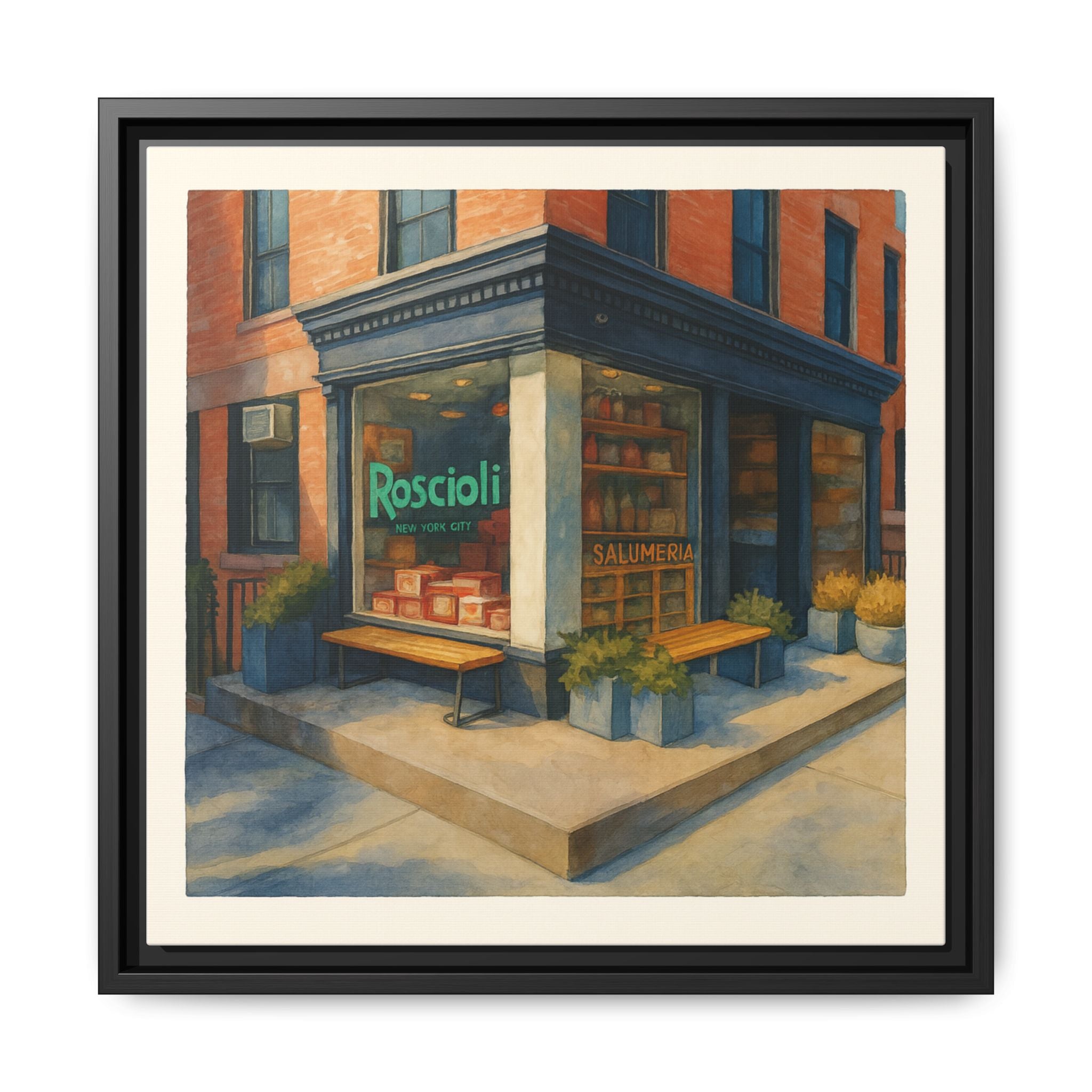 Roscioli Restaurant — Restaurant Print | Matte Canvas + Wooden Frame