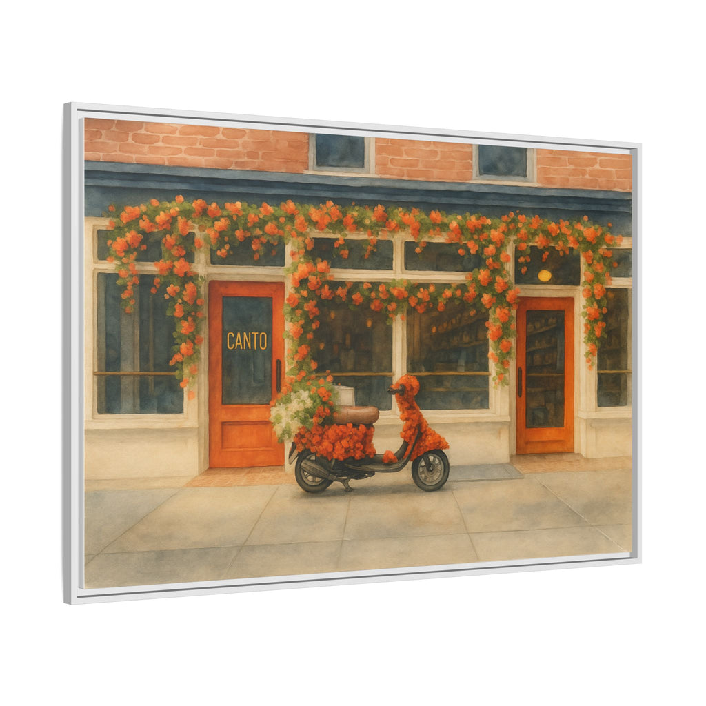 Canto West Village — Restaurant Print | Matte Canvas + Wooden Frame