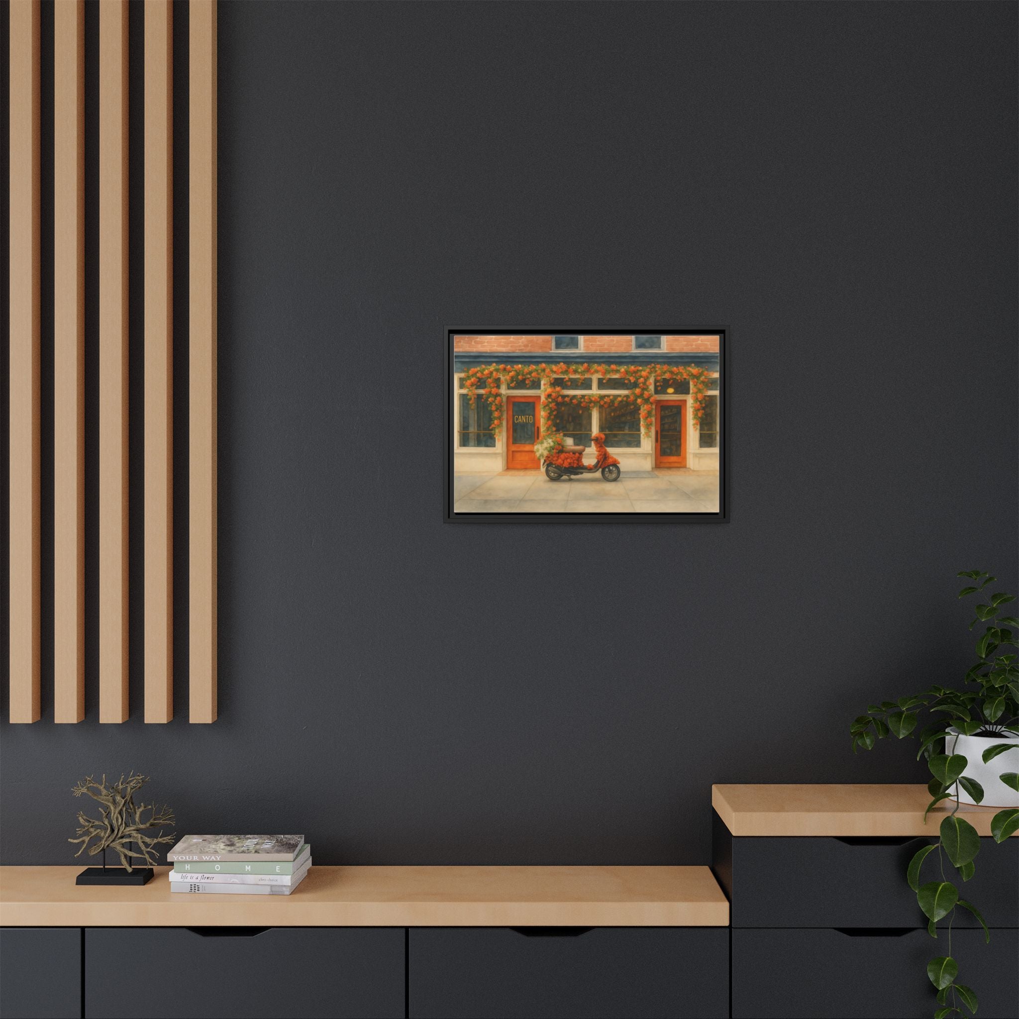 Canto West Village — Restaurant Print | Matte Canvas + Wooden Frame