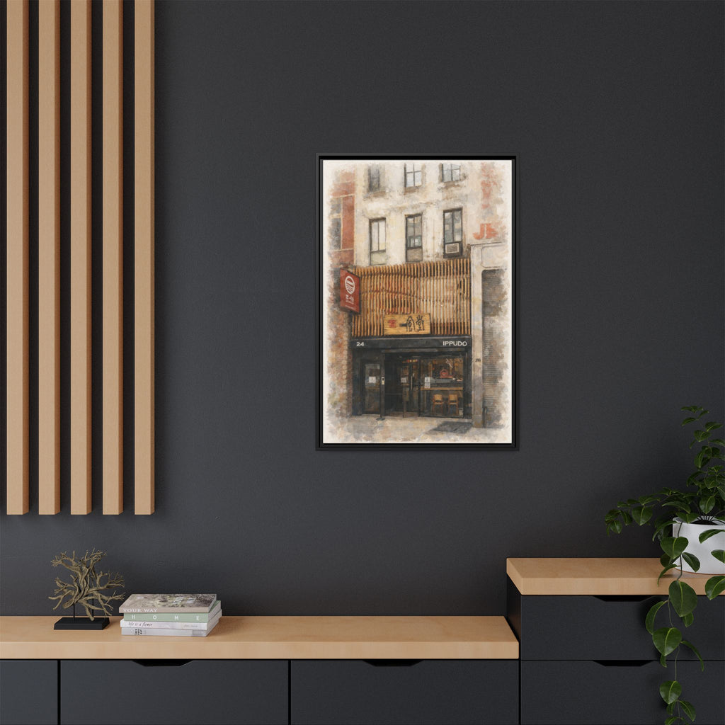 Ippudo restaurant wall print premium canvas home decor