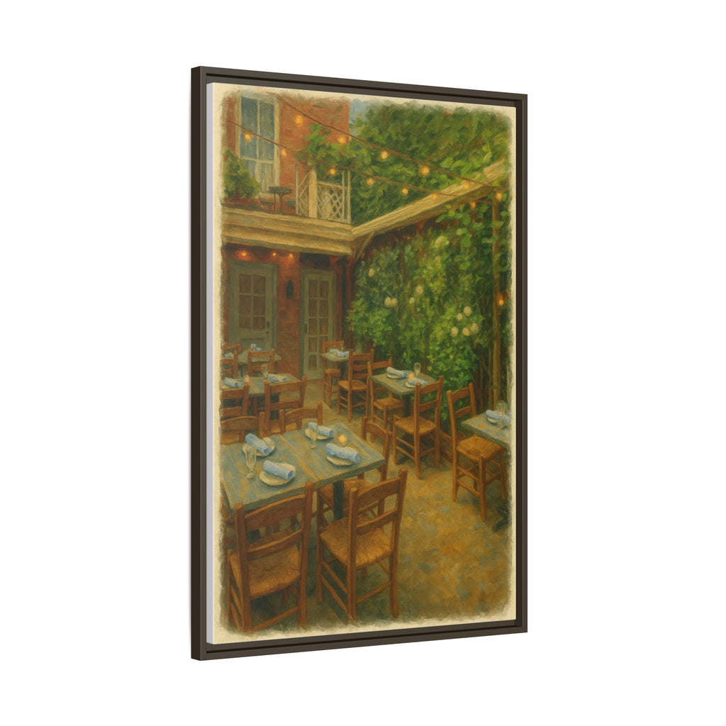 Palma — Restaurant Print | Matte Canvas + Wooden Frame