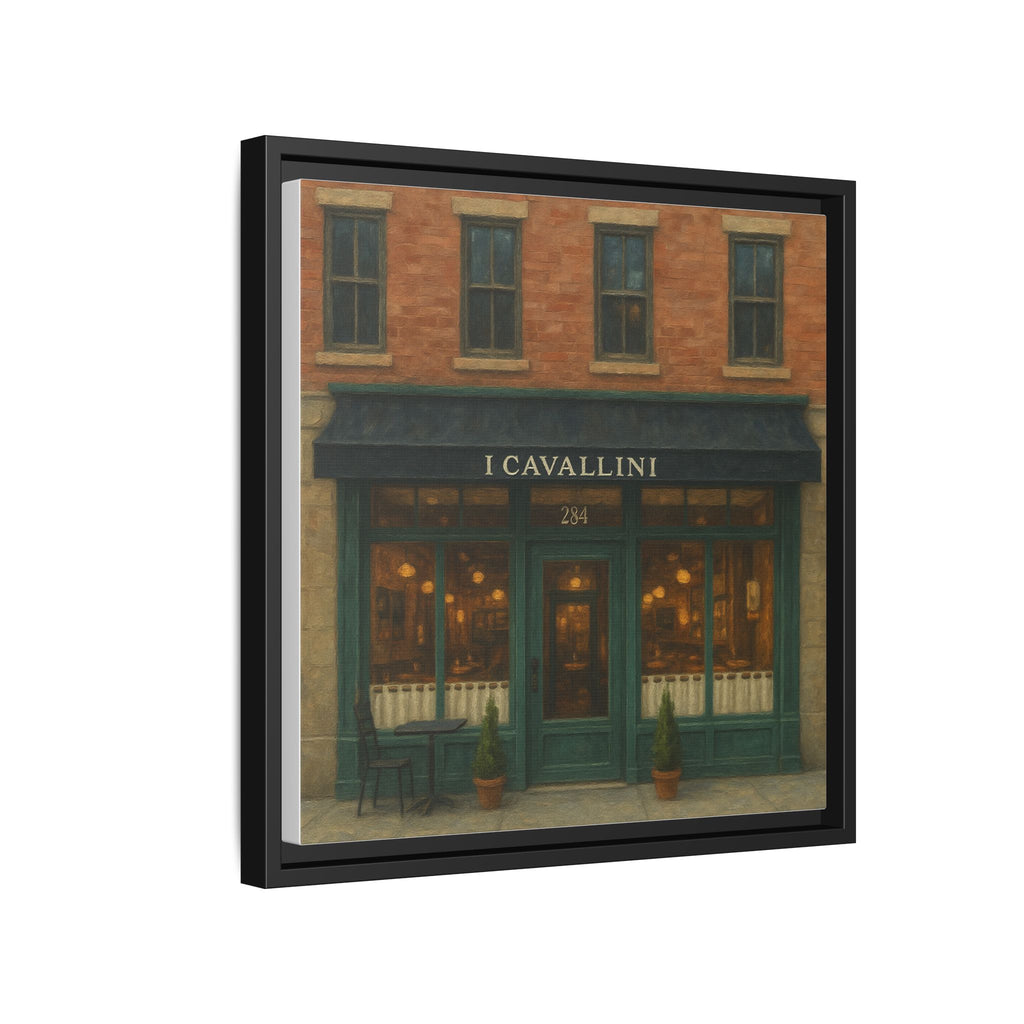 I Cavallini — Restaurant Print | Matte Canvas + Wooden Frame