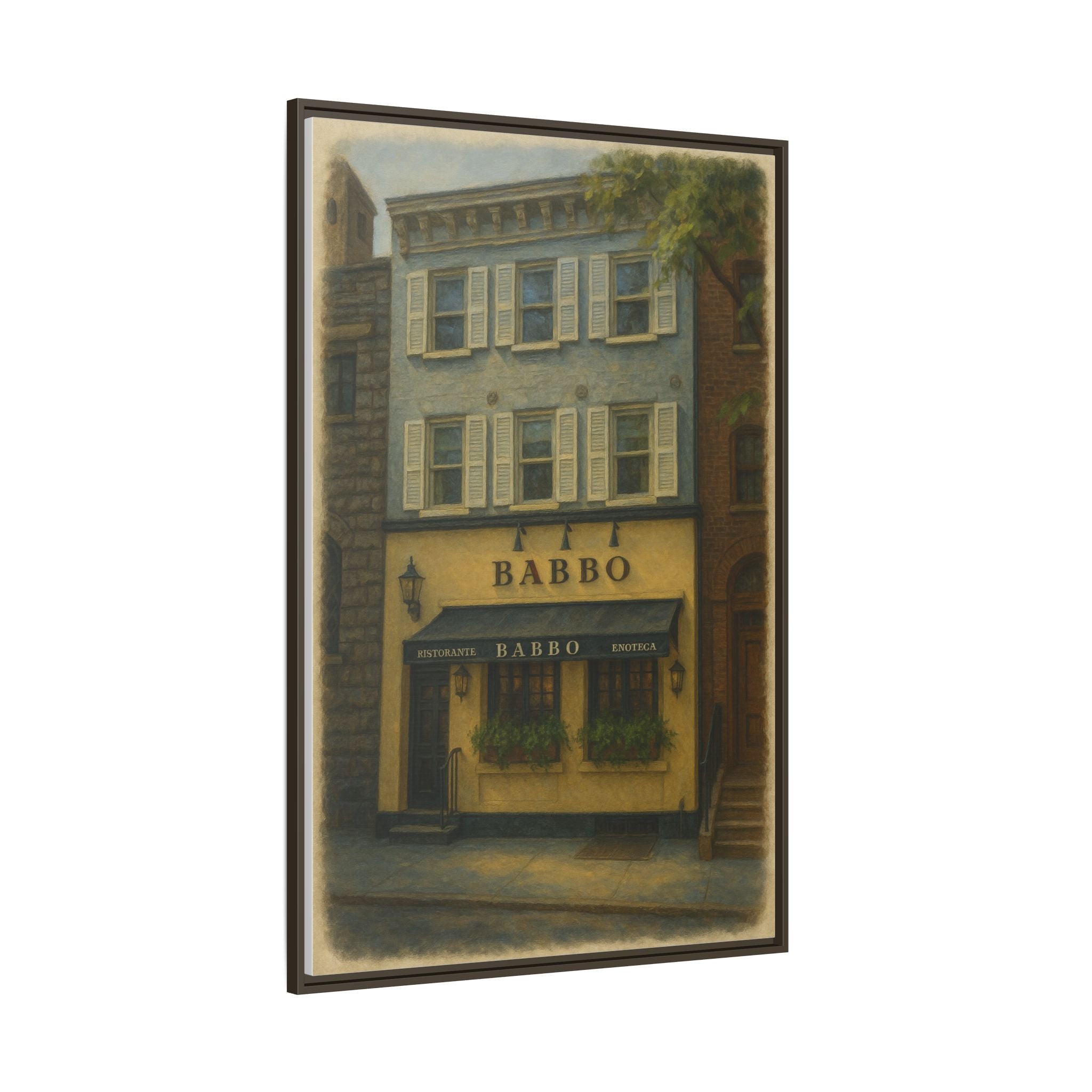 Babbo — Restaurant Print | Matte Canvas + Wooden Frame