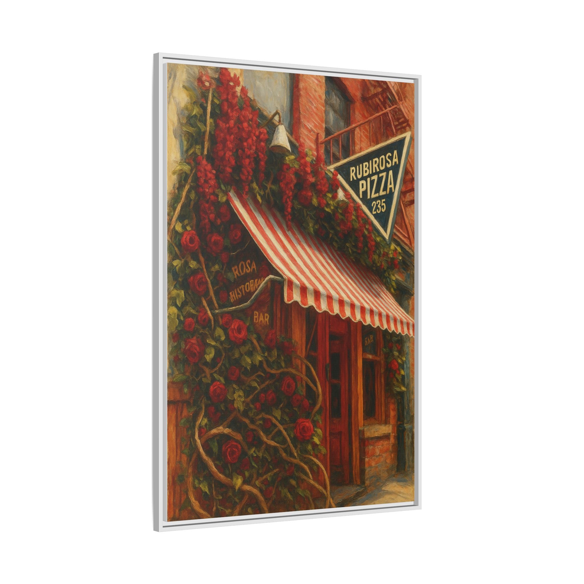 Rubirosa — Restaurant Print | Matte Canvas + Wooden Frame