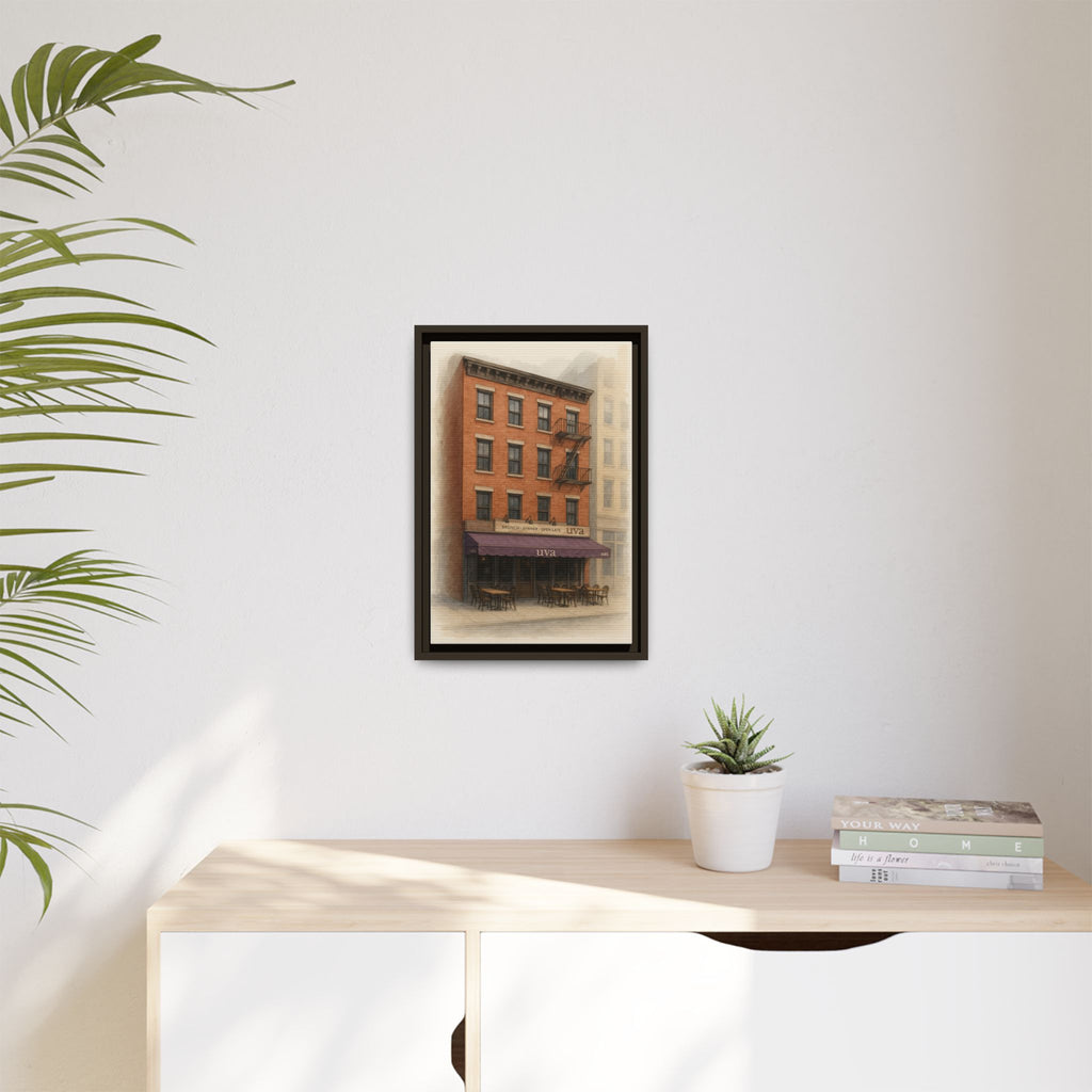 Uva Restaurant Print — Restaurant Print | Matte Canvas + Wooden Frame