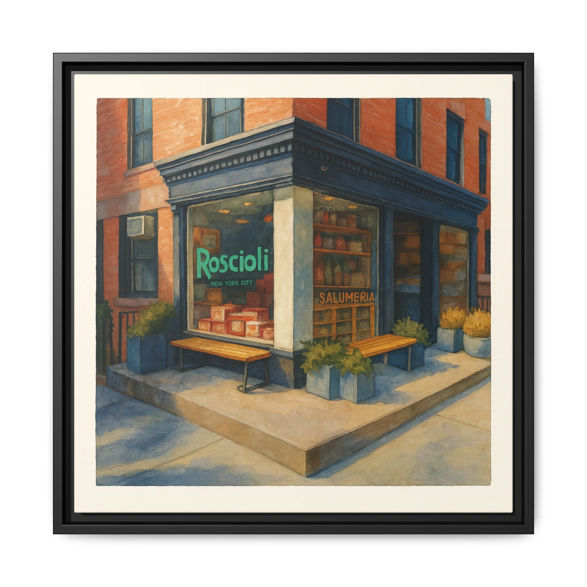 Roscioli Restaurant — Restaurant Print | Matte Canvas + Wooden Frame