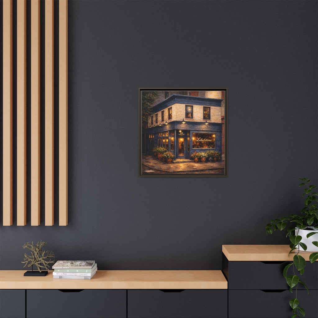 Libertine nostalgic restaurant painting NYC dining art