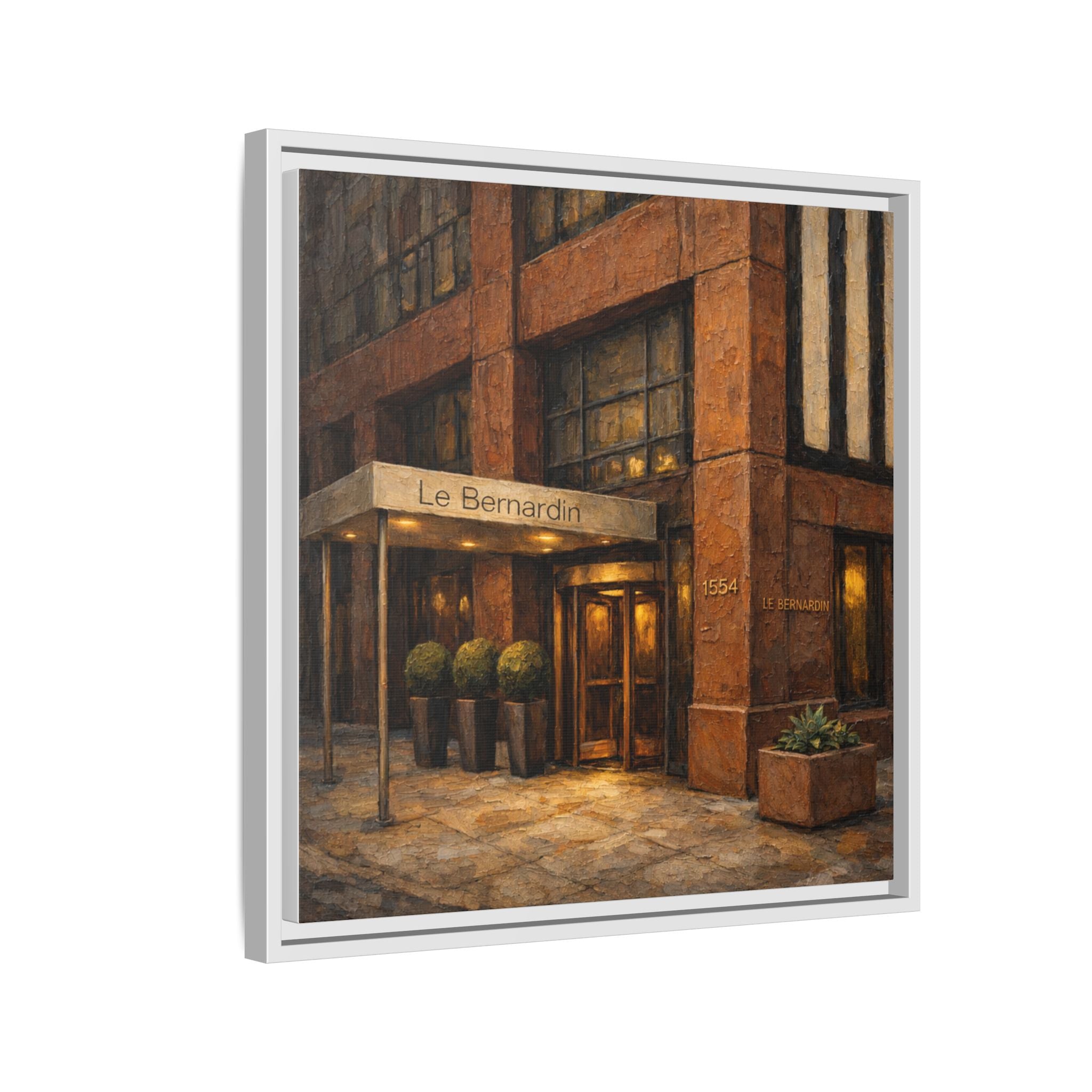 Le Bernardin — Restaurant Print | Matte Canvas + Wooden Frame