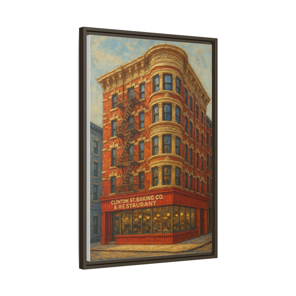 Clinton St. Baking Company — Restaurant Print | Matte Canvas + Wooden Frame
