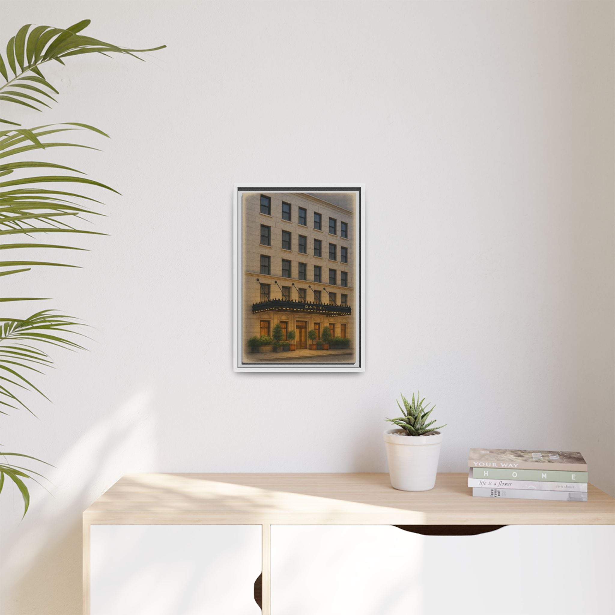 Restaurant Daniel — Restaurant Print | Matte Canvas + Wooden Frame