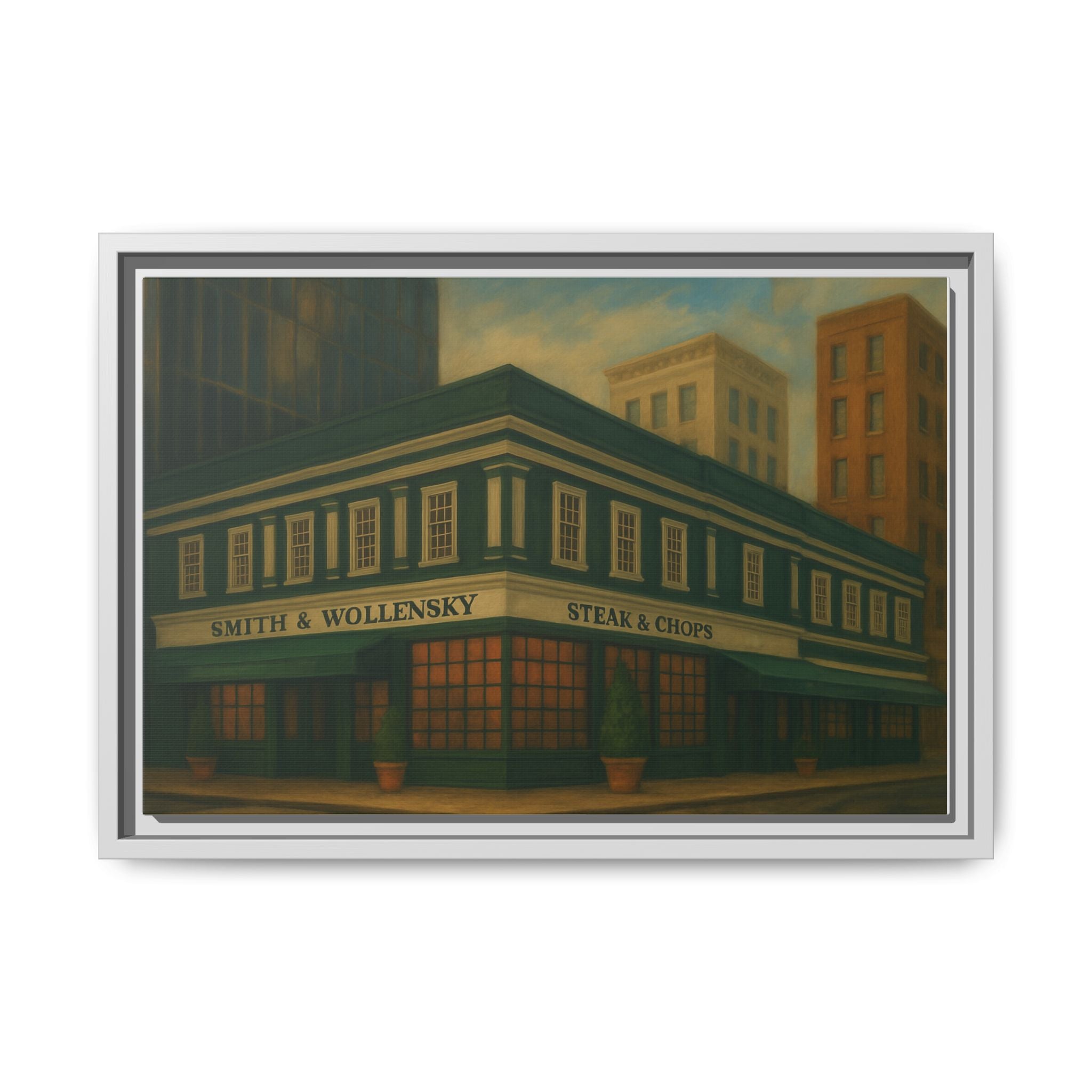 Smith and Wollensky — Restaurant Print | Matte Canvas + Wooden Frame