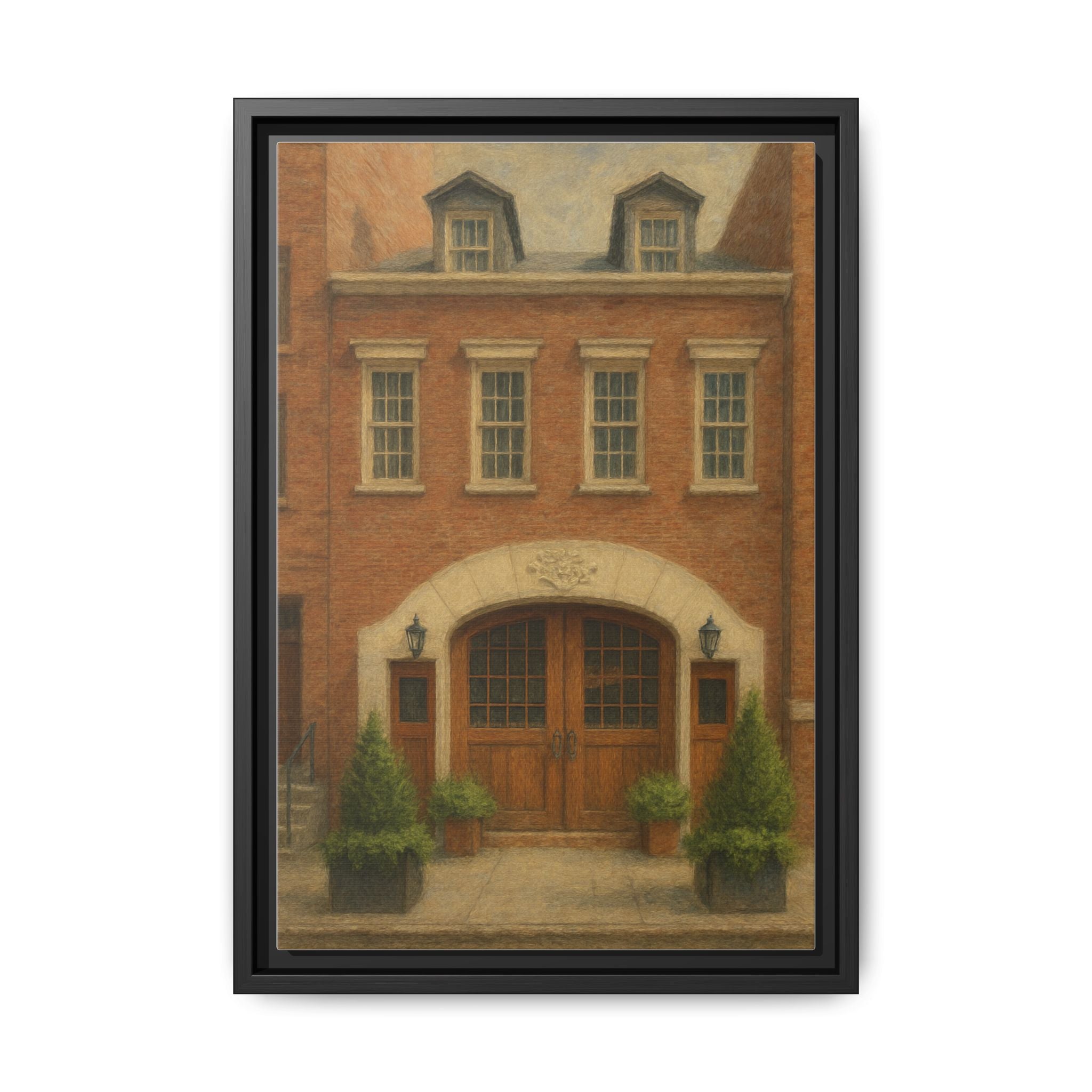 One If By Land, Two If By Sea — Restaurant Print | Matte Canvas + Wooden Frame