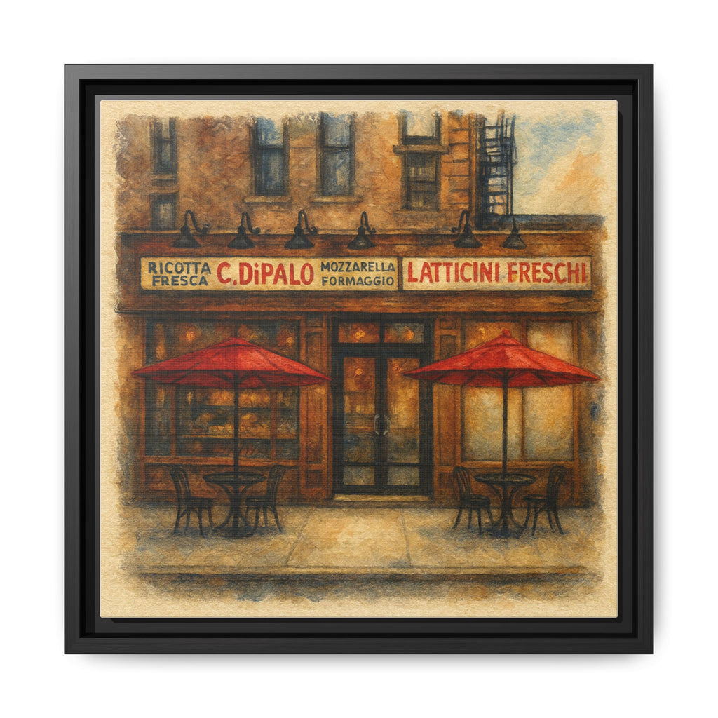 C Di Palo NYC restaurant painting framed canvas wall art