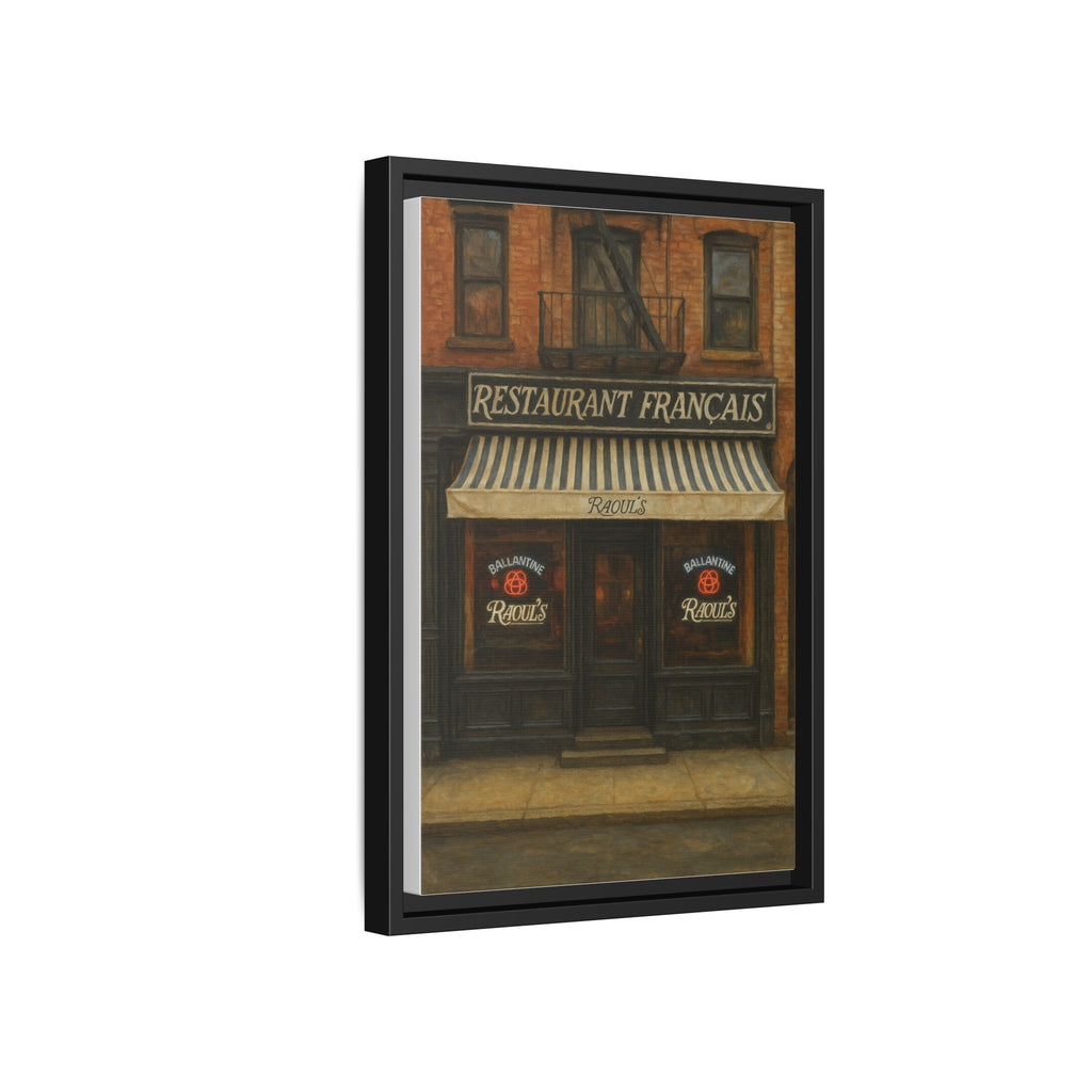 Raoul's Restaurant — Restaurant Print | Matte Canvas + Wooden Frame