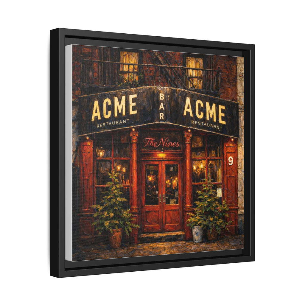 The Nines — Restaurant Print | Matte Canvas + Wooden Frame