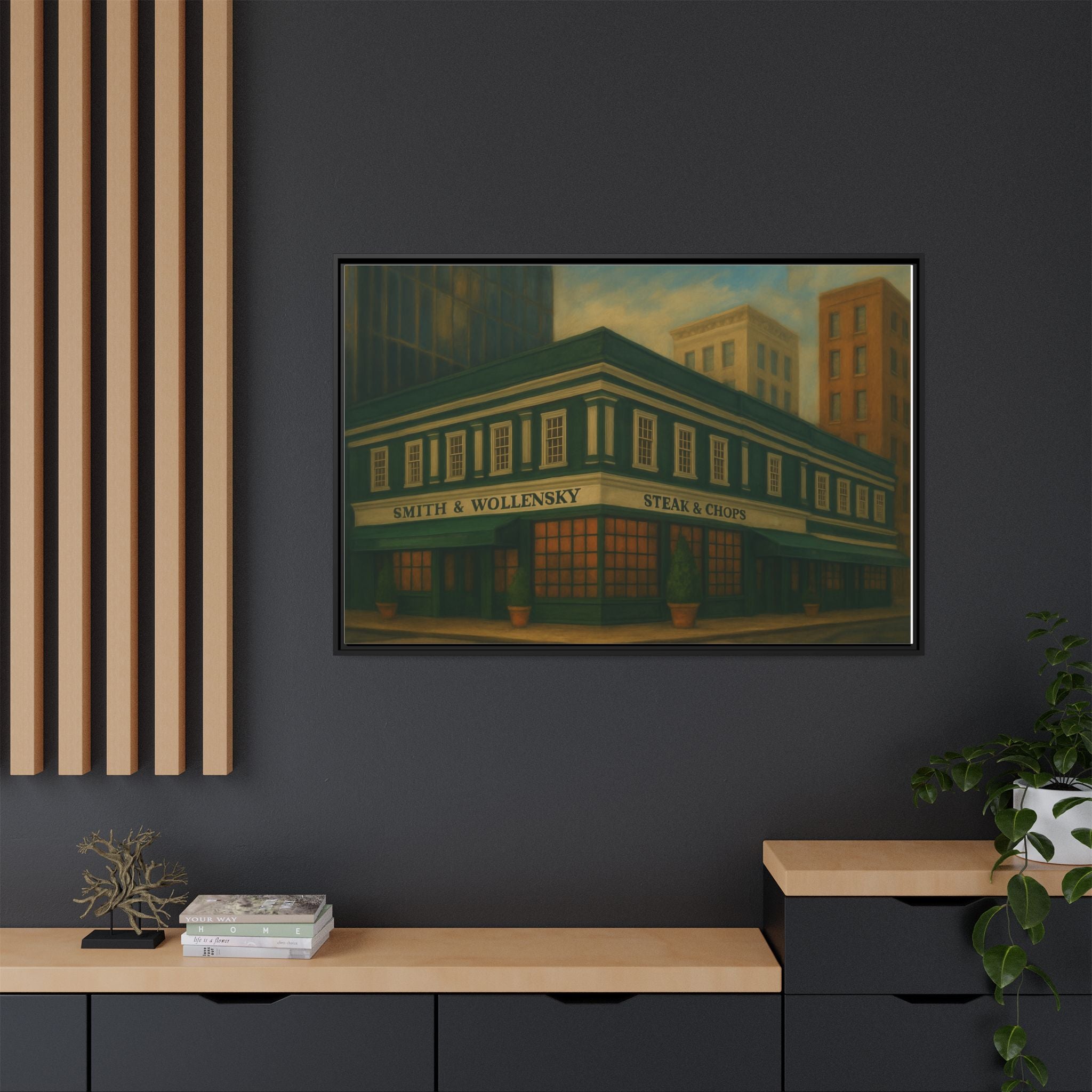Smith and Wollensky — Restaurant Print | Matte Canvas + Wooden Frame
