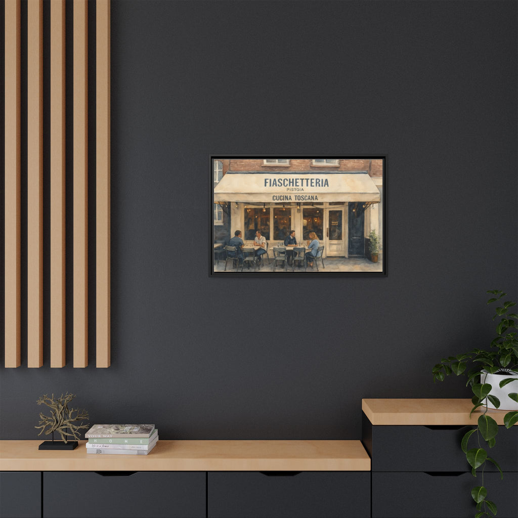 Fiaschetteria Pistoia — Restaurant Print | Matte Canvas + Wooden Frame