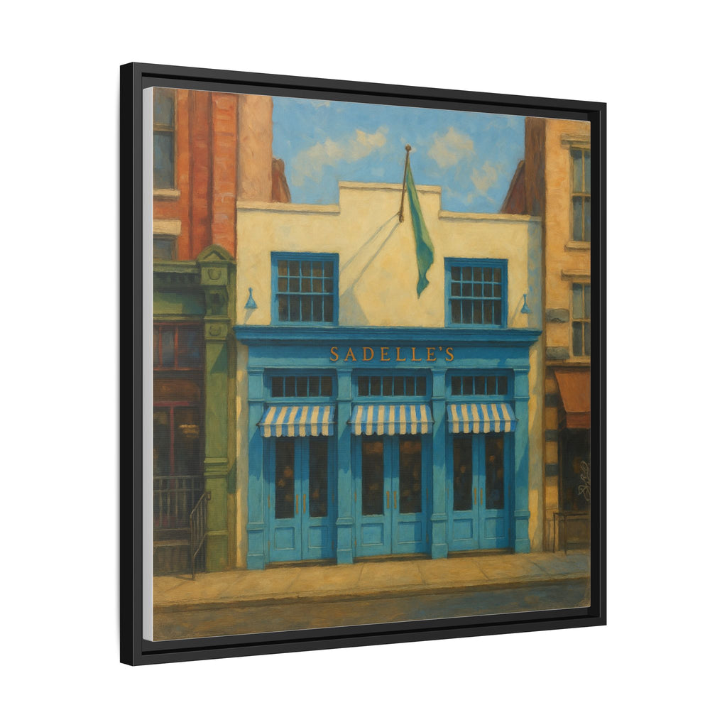 Sadelle's Restaurant — Restaurant Print | Matte Canvas + Wooden Frame