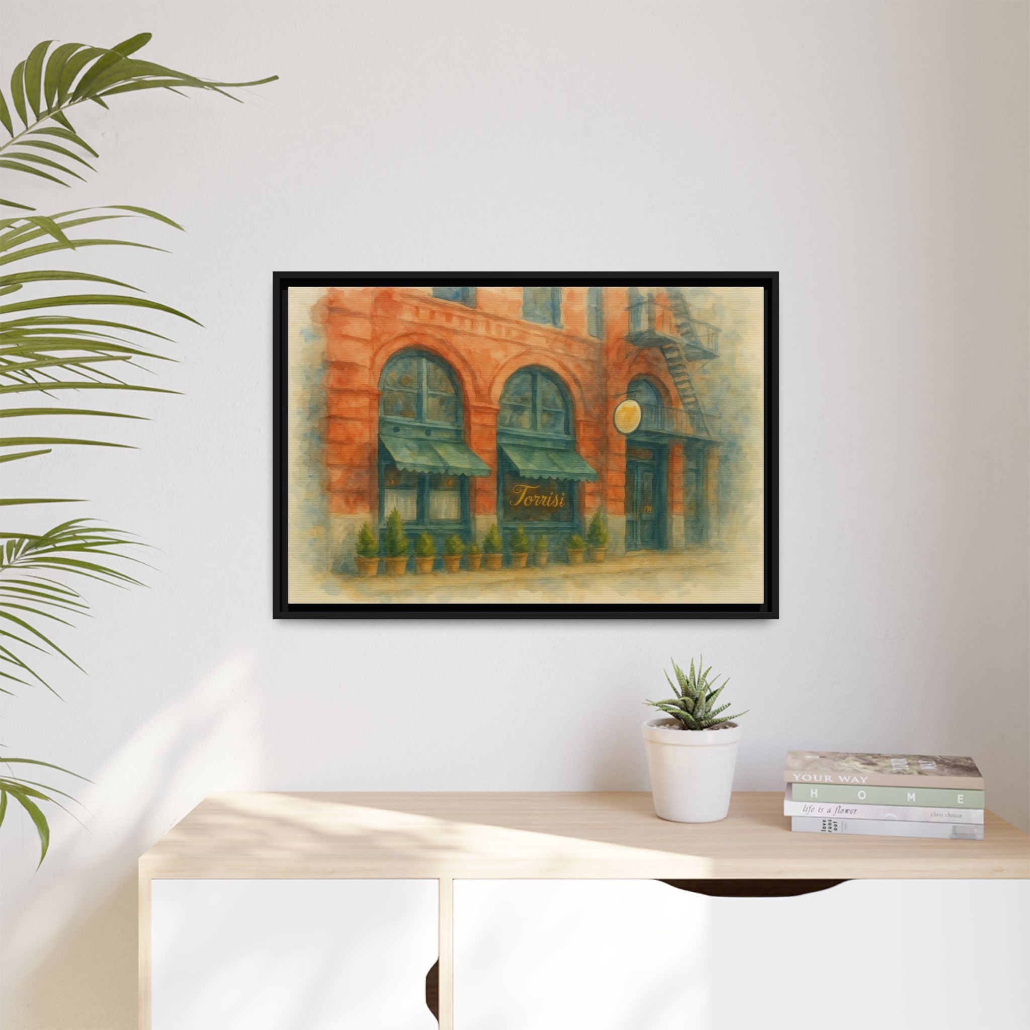 Torrisi — Restaurant Print | Matte Canvas + Wooden Frame