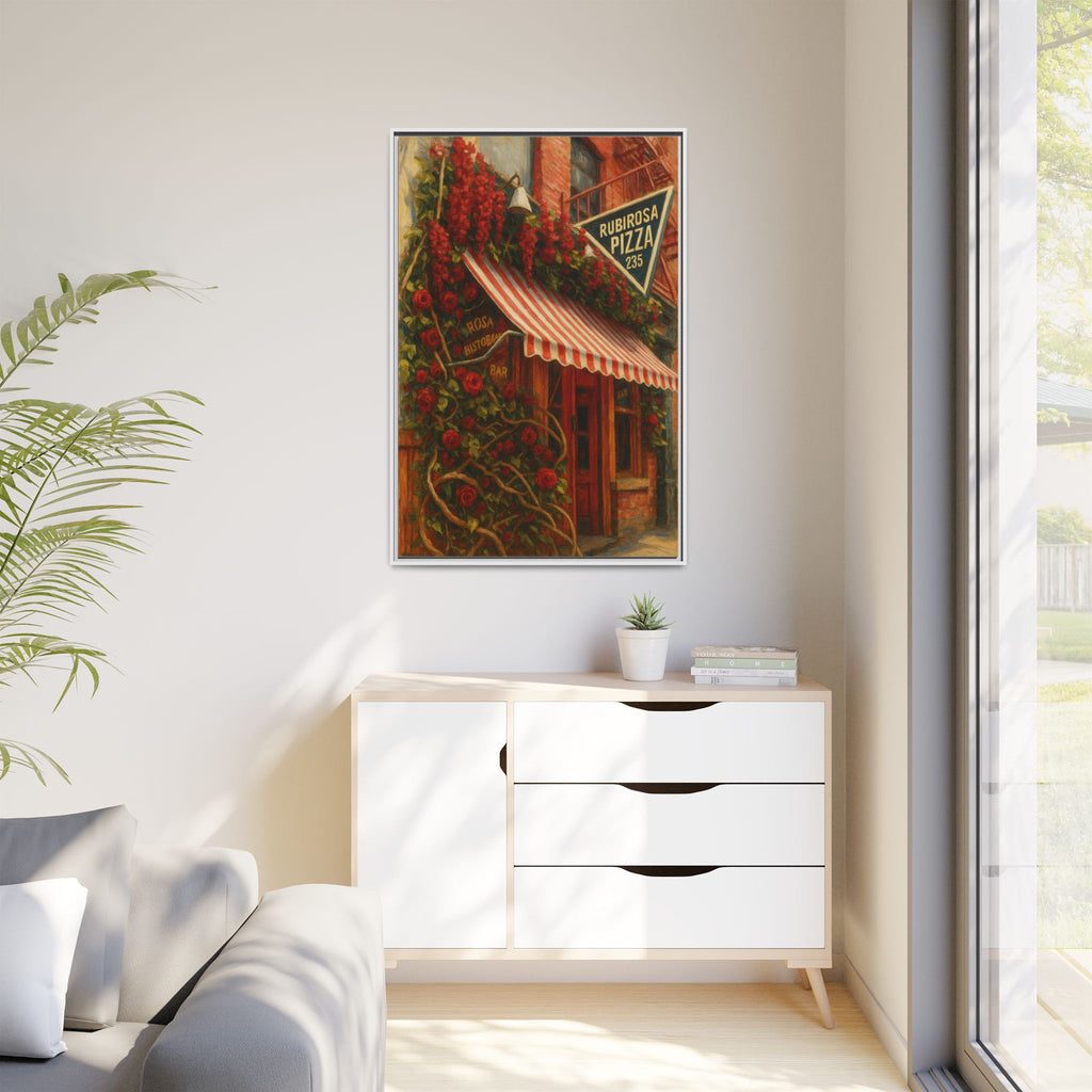 Rubirosa — Restaurant Print | Matte Canvas + Wooden Frame