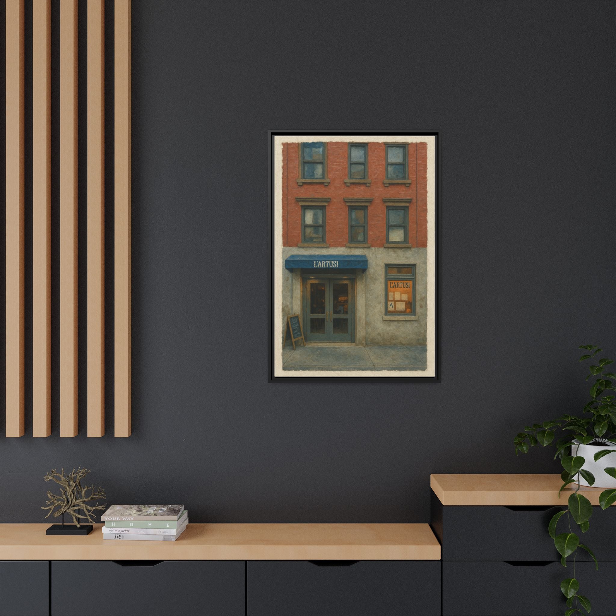 L'Artusi — Restaurant Print | Matte Canvas + Wooden Frame