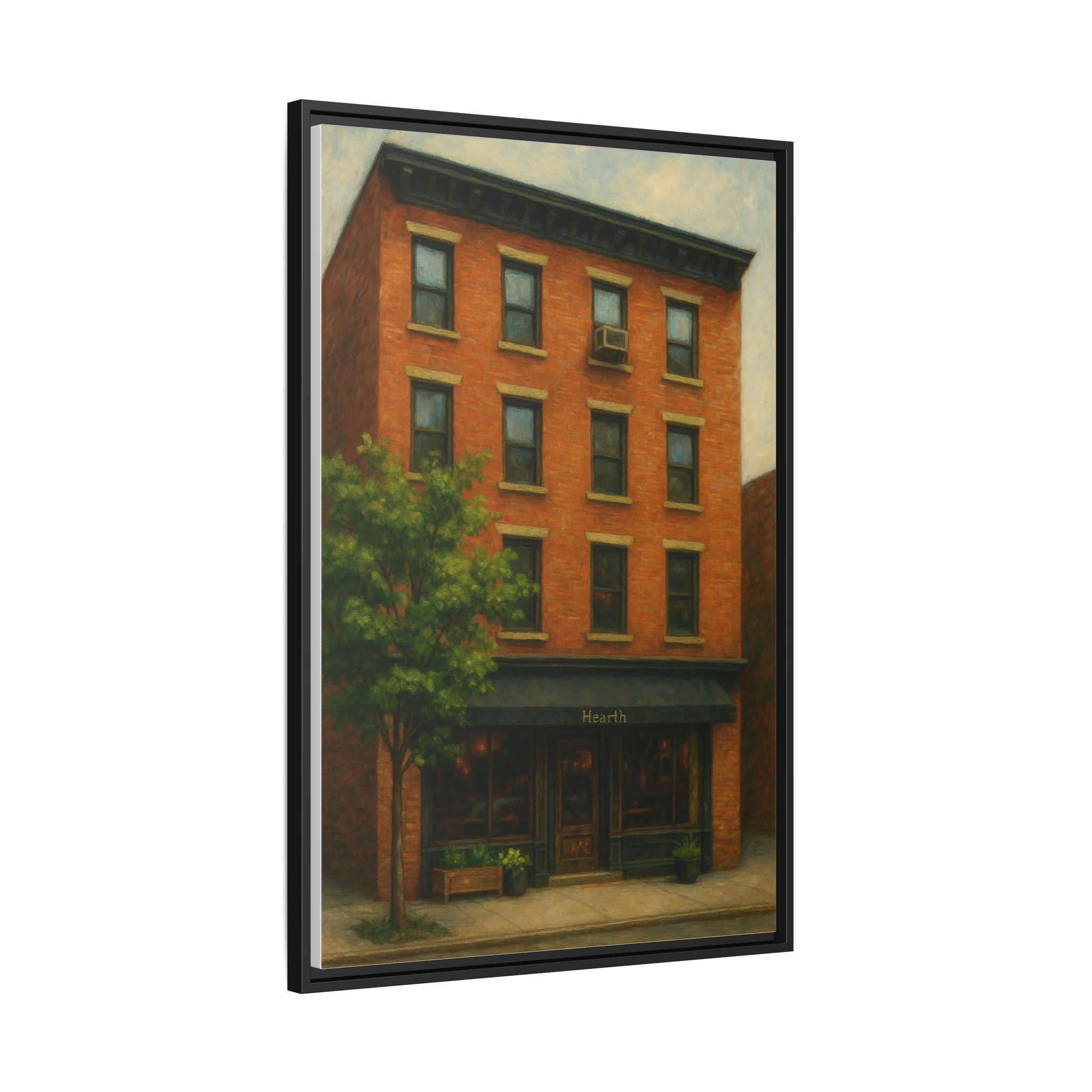 Hearth — Restaurant Print | Matte Canvas + Wooden Frame