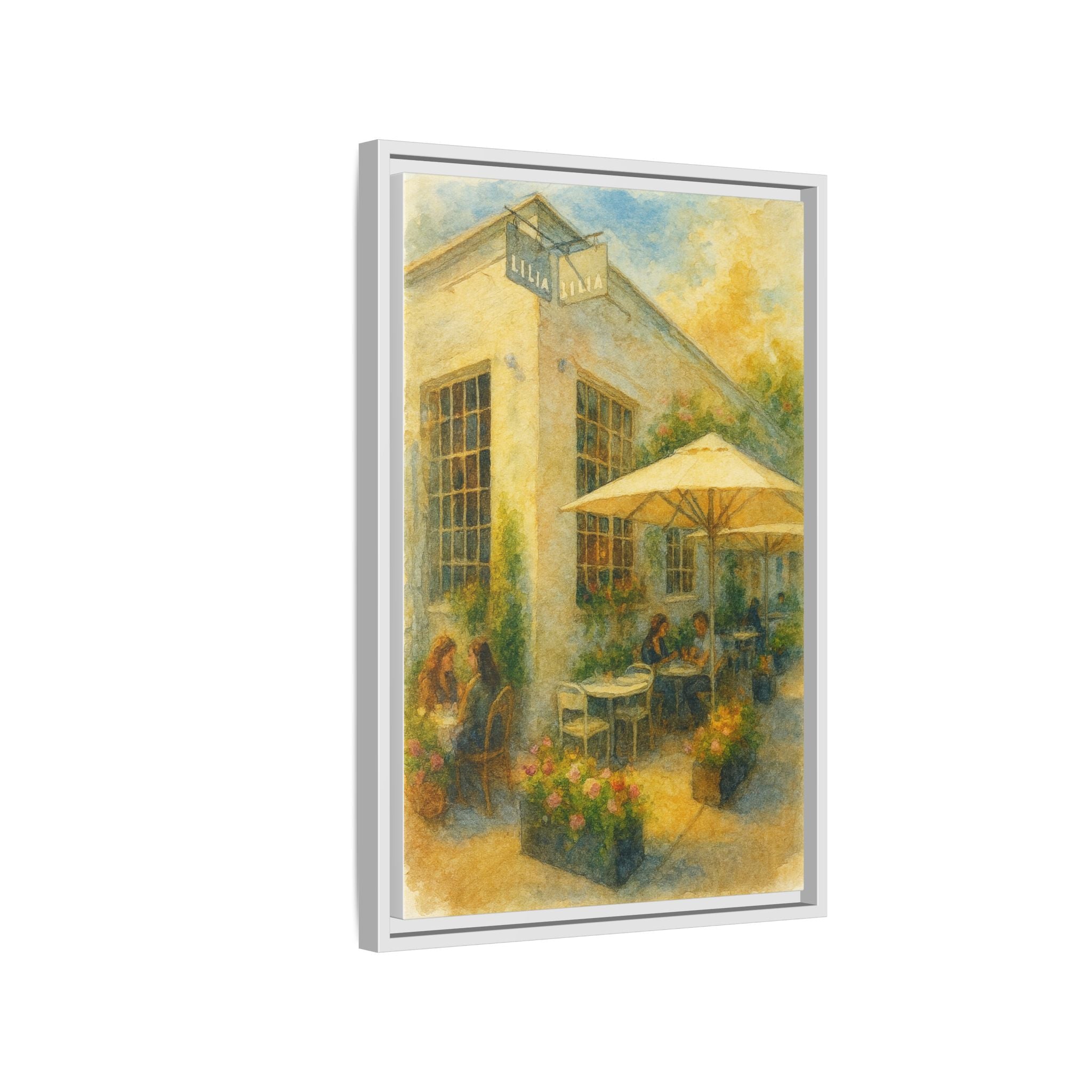 Lilia — Restaurant Print | Matte Canvas + Wooden Frame