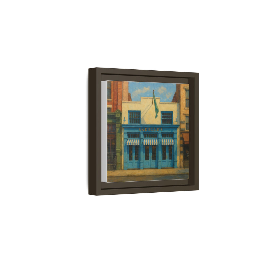 Sadelle's Restaurant — Restaurant Print | Matte Canvas + Wooden Frame