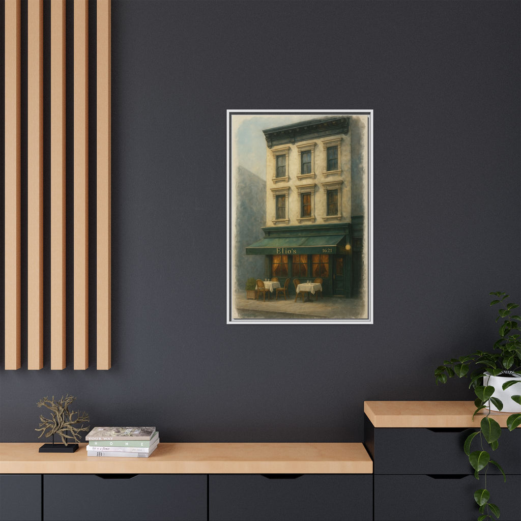Elios Restaurant — Restaurant Print | Matte Canvas + Wooden Frame