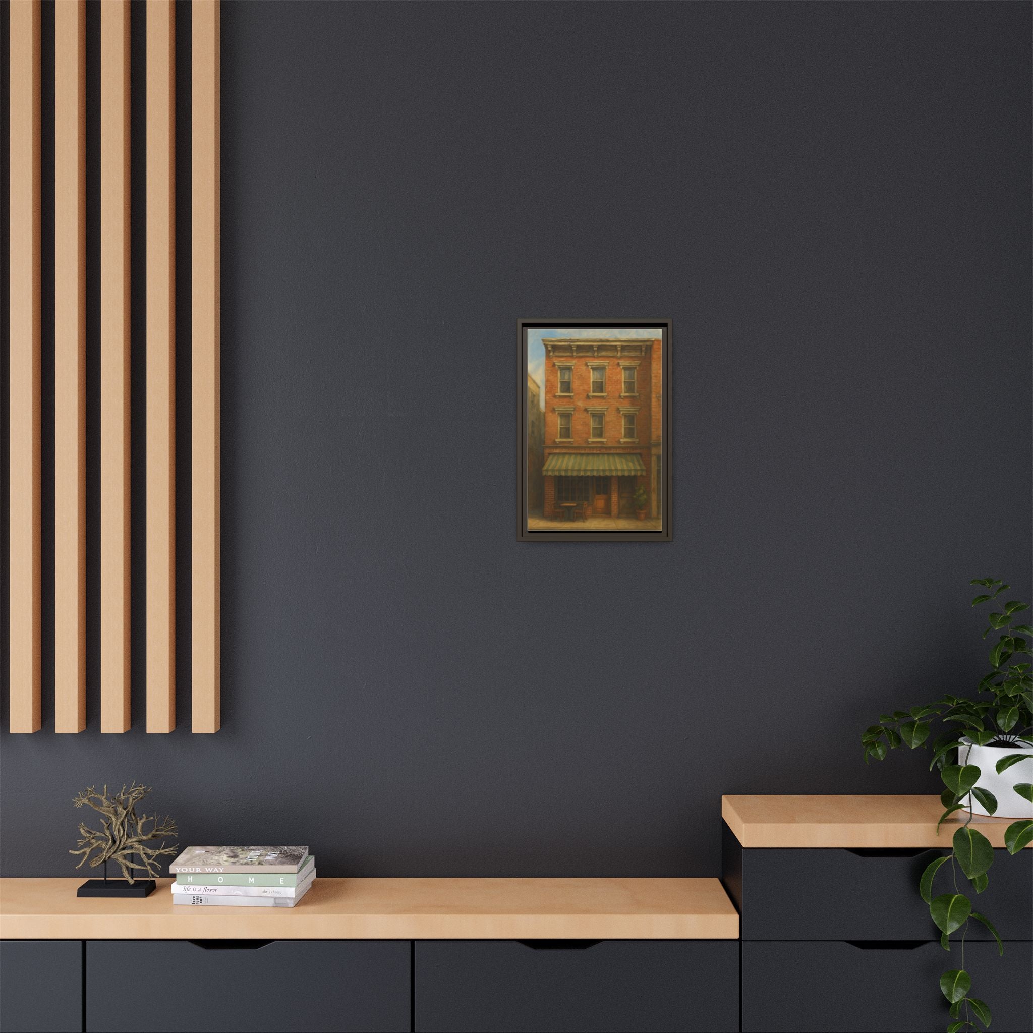 Lucali Pizzeria — Restaurant Print | Matte Canvas + Wooden Frame