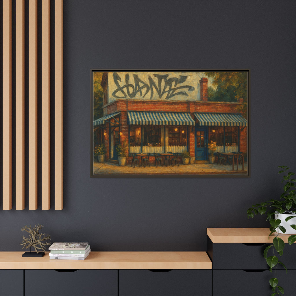 Sailor nostalgic restaurant painting NYC dining art