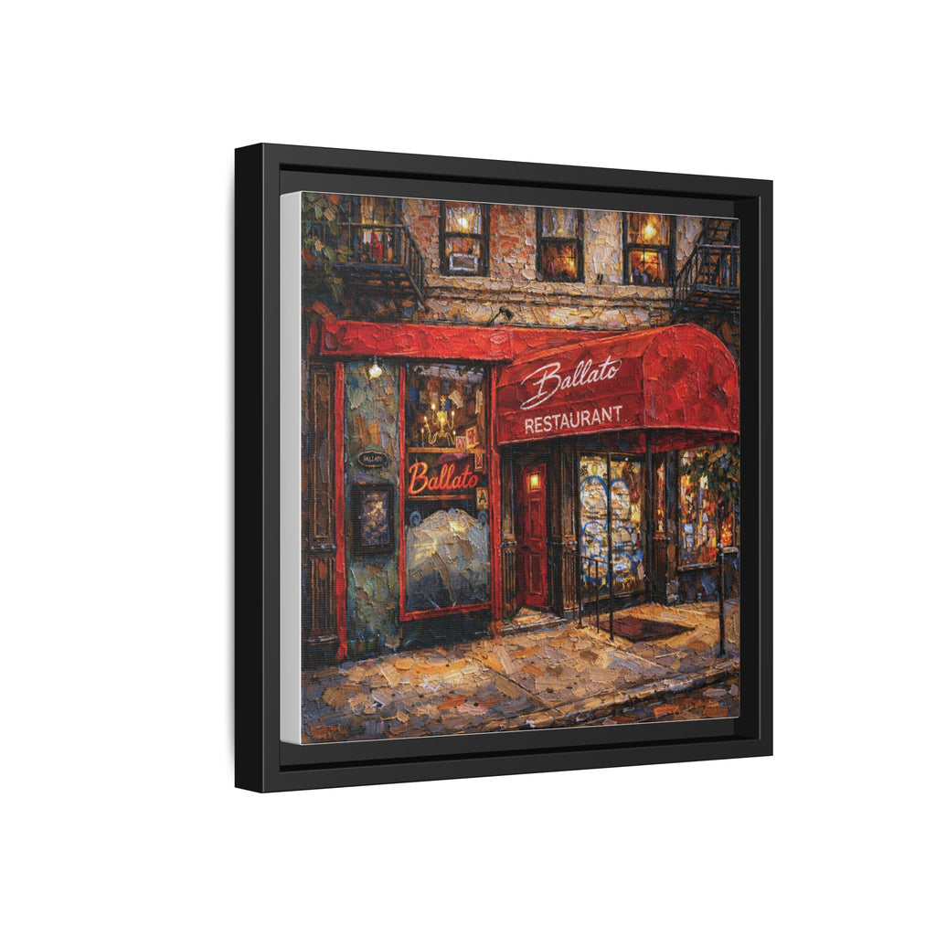 Emilio's Ballato — Restaurant Print | Matte Canvas + Wooden Frame