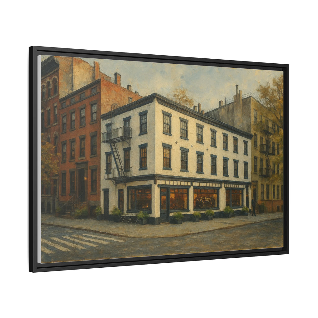 Anton's — Restaurant Print | Matte Canvas + Wooden Frame