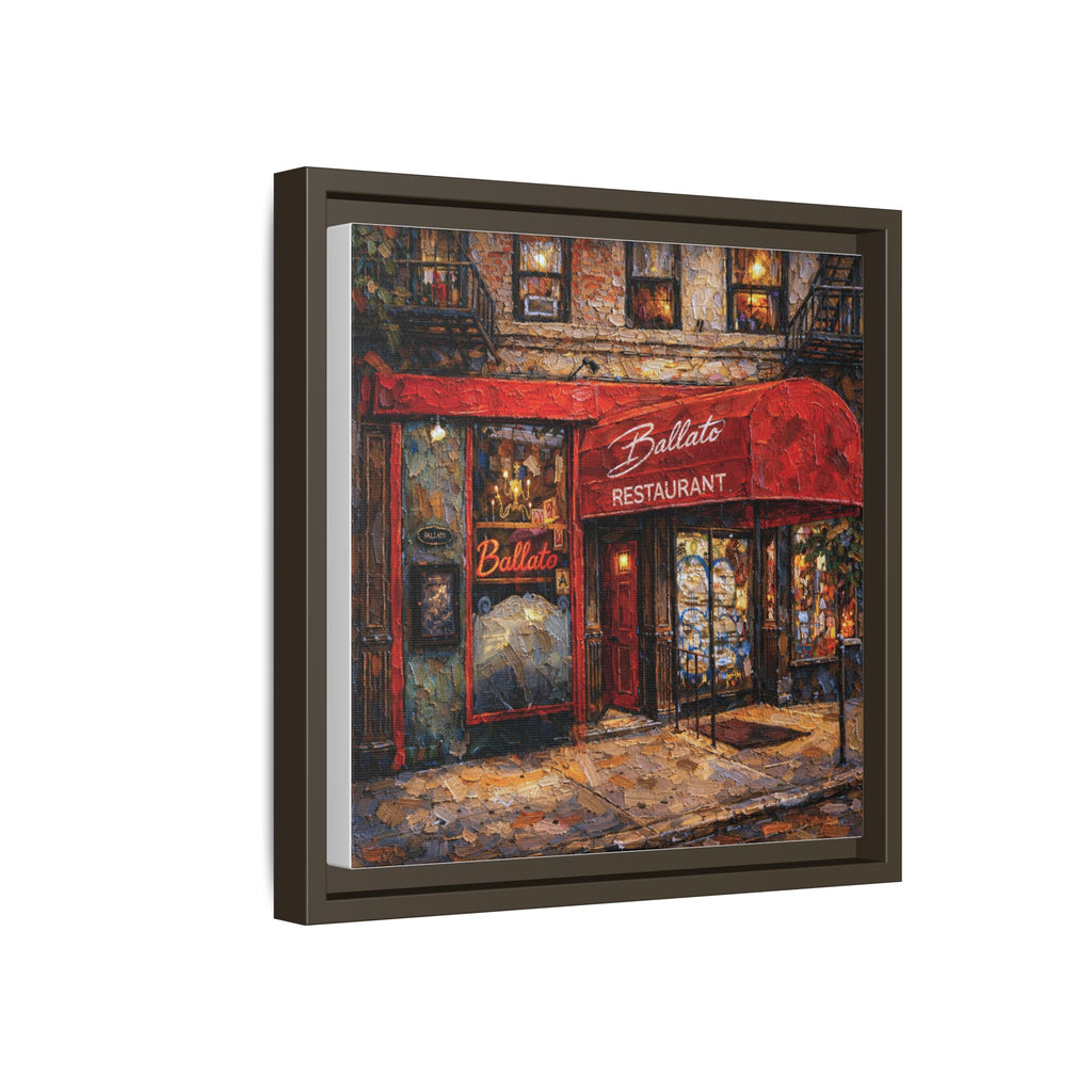 Emilio's Ballato — Restaurant Print | Matte Canvas + Wooden Frame