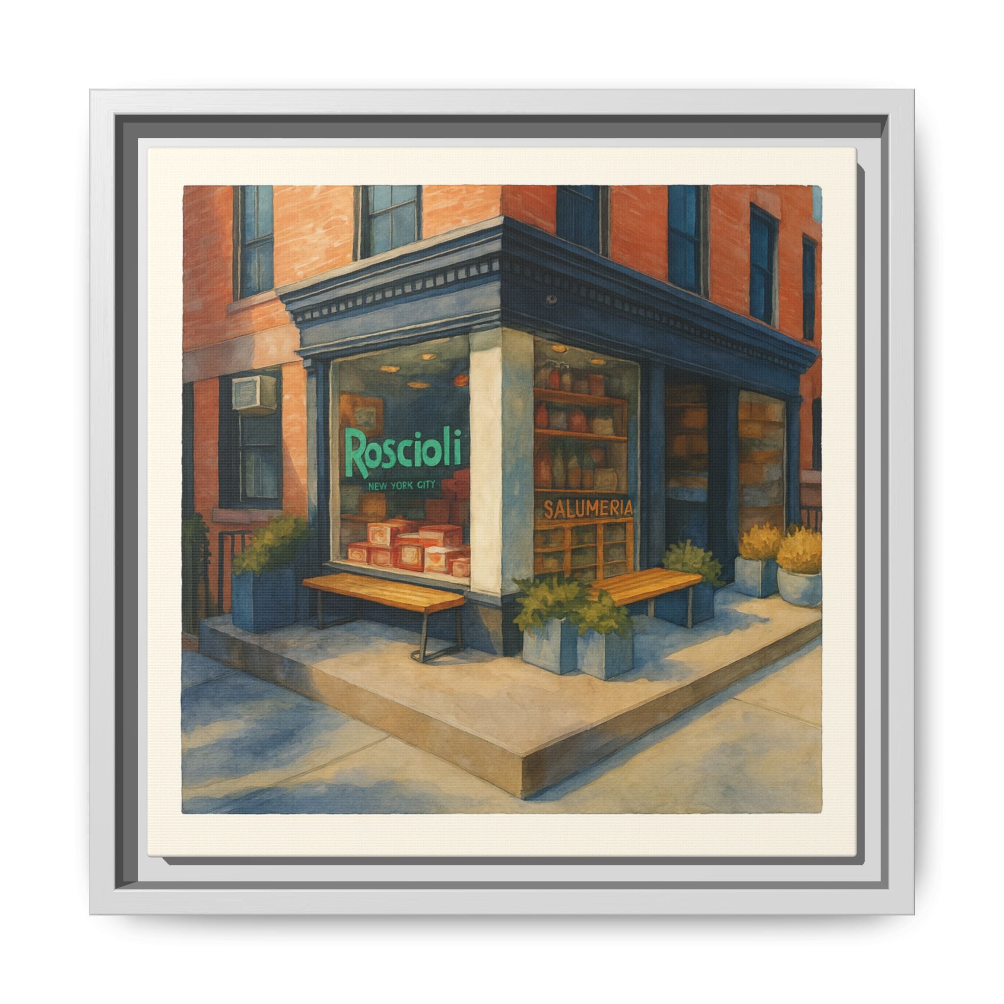 Roscioli Restaurant — Restaurant Print | Matte Canvas + Wooden Frame