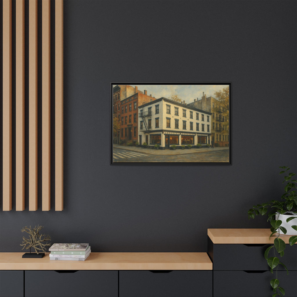 Anton's — Restaurant Print | Matte Canvas + Wooden Frame