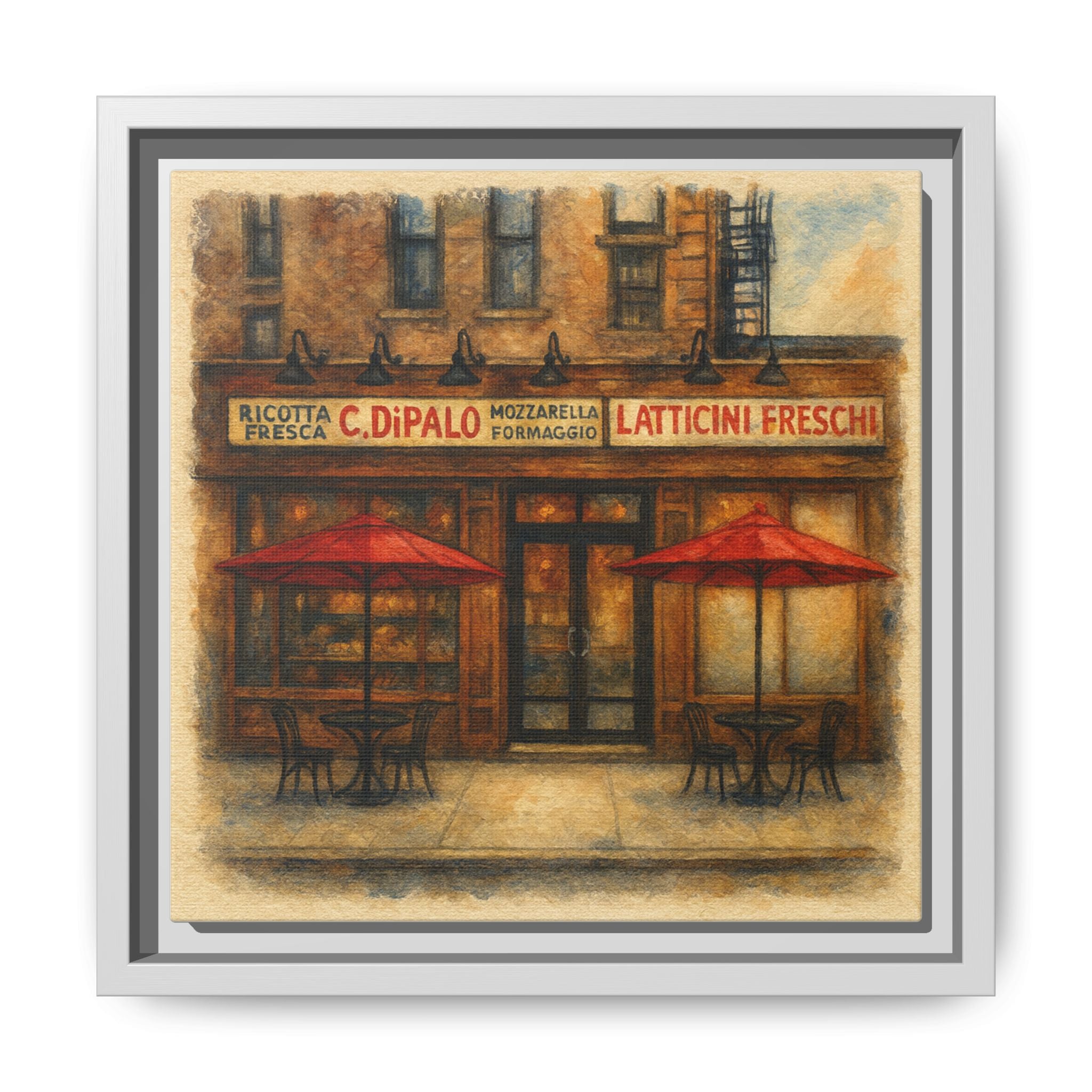 C Di Palo — Restaurant Print | Matte Canvas + Wooden Frame
