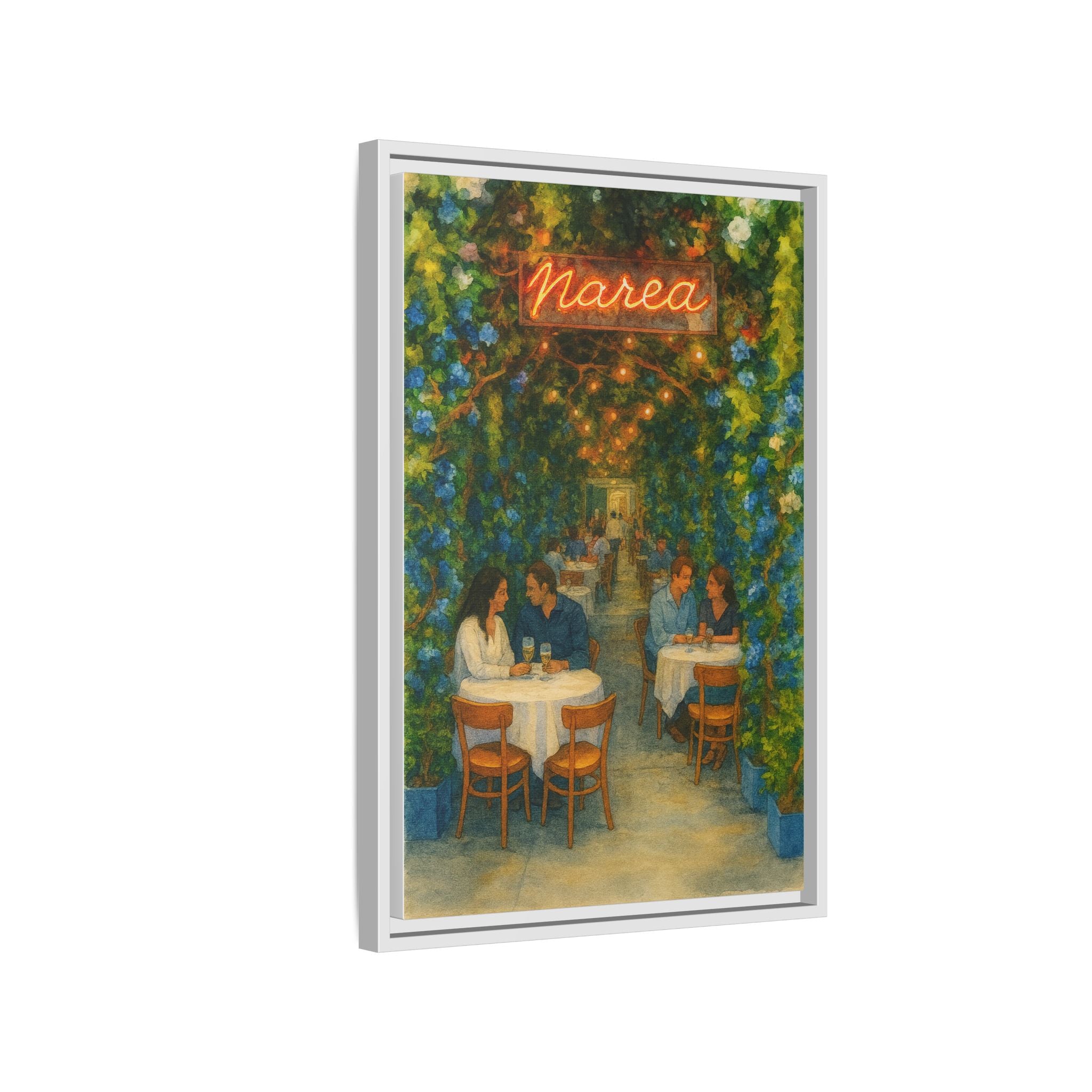 Marea — Restaurant Print | Matte Canvas + Wooden Frame