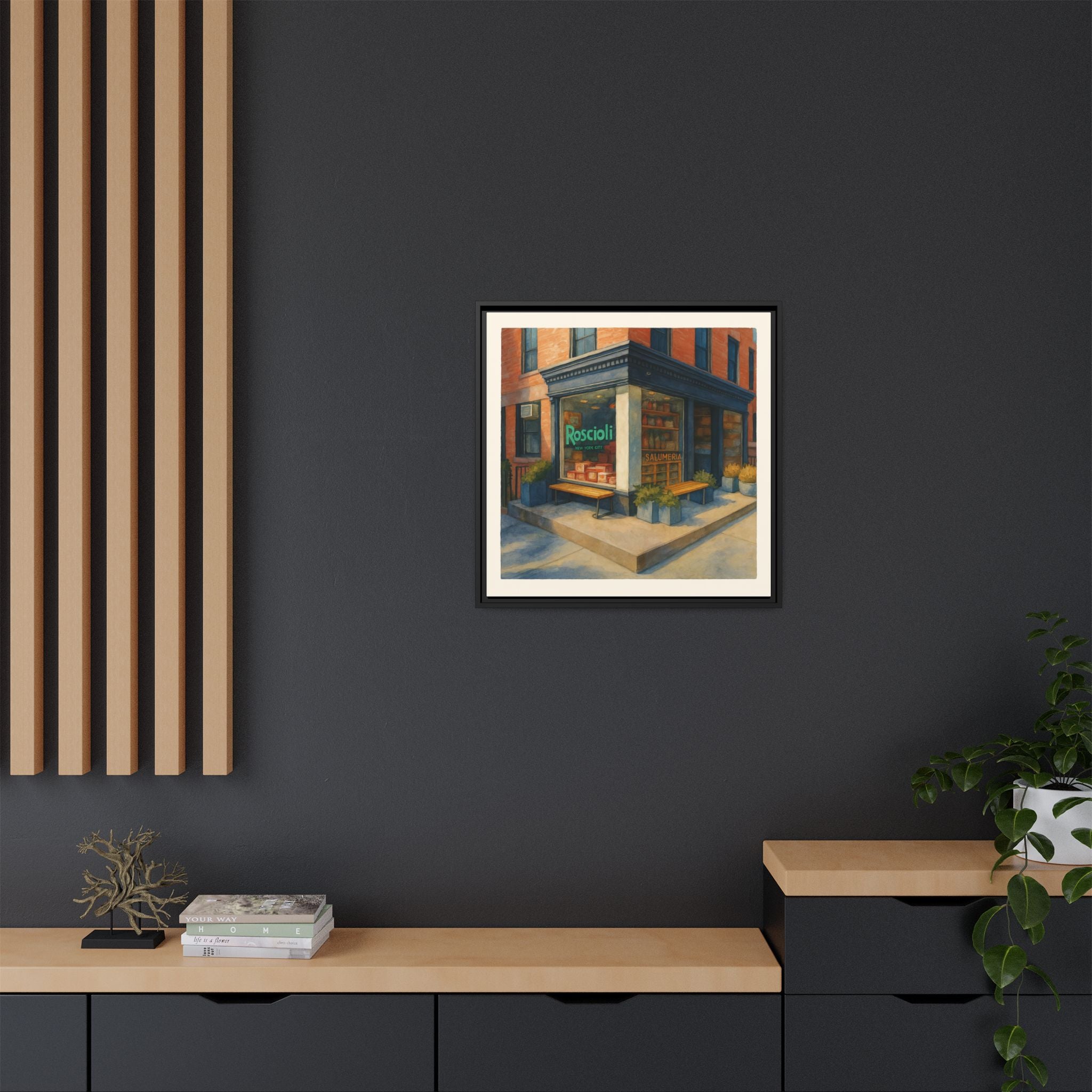 Roscioli Restaurant — Restaurant Print | Matte Canvas + Wooden Frame