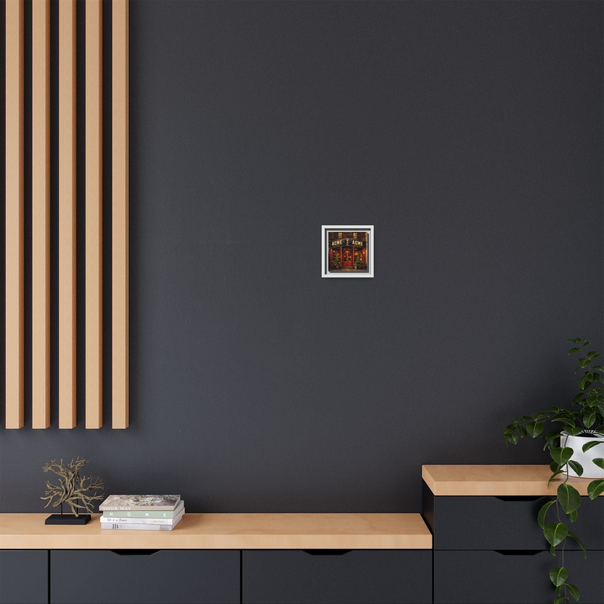 The Nines — Restaurant Print | Matte Canvas + Wooden Frame